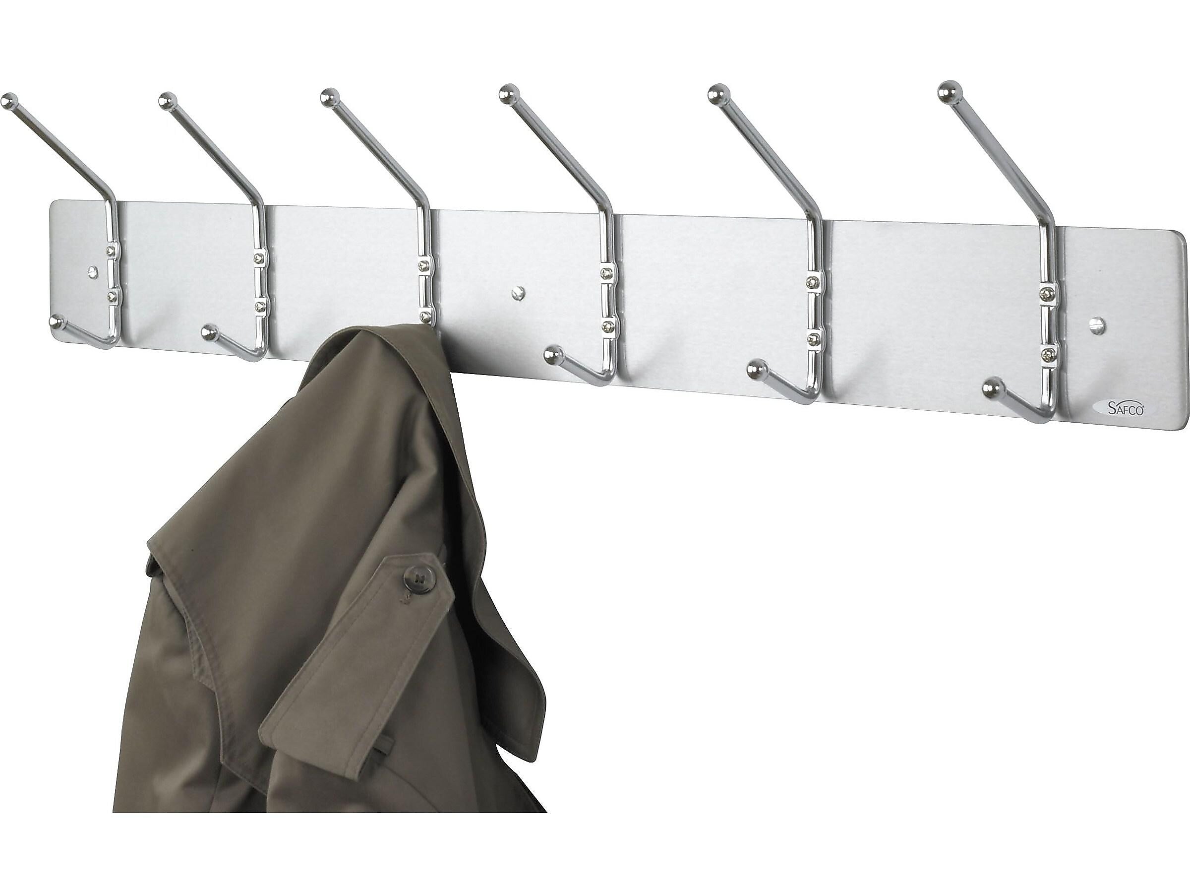Safco Wall Rack, Silver, Metal