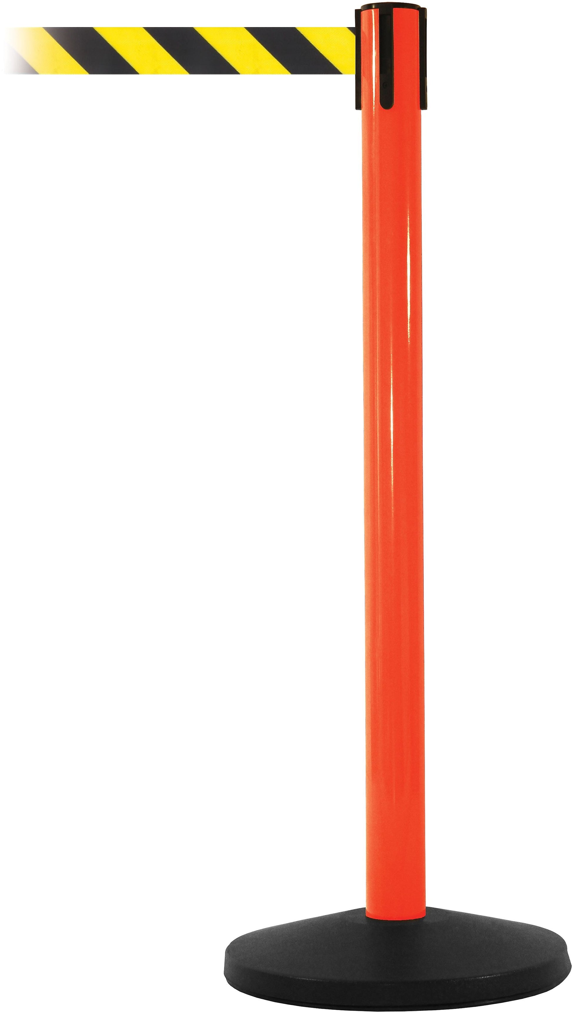 SafetyMaster 450 Orange Retractable Belt Barrier with 8.5' Black/Yello ...