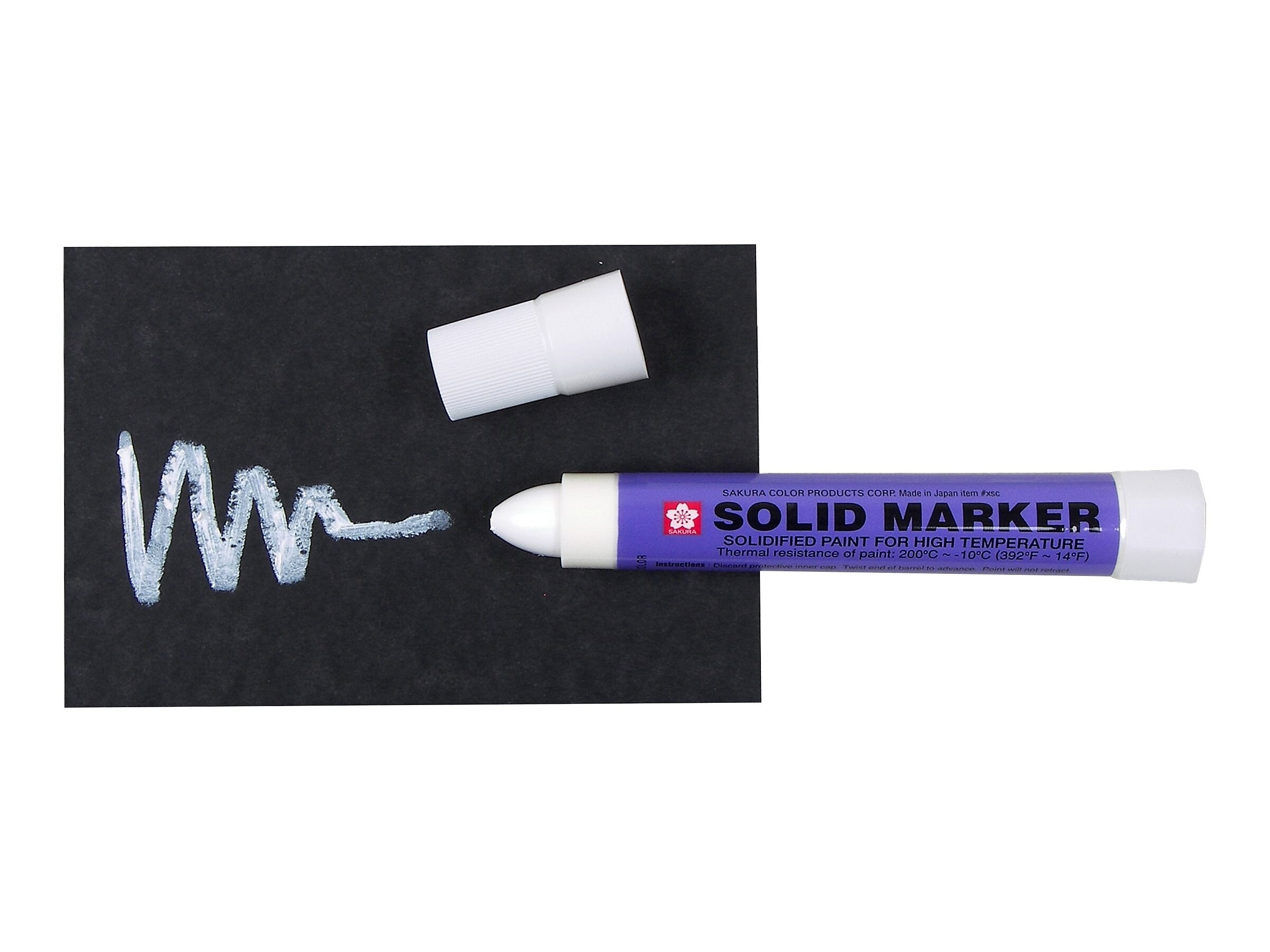 SAKURA Solid Permanent Markers, Bullet Point, White