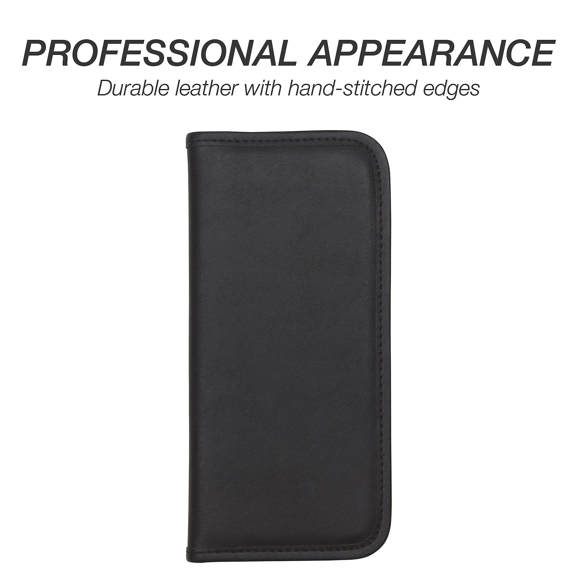 Samsill Card File, Black, 160 Card Capacity