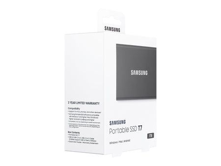 Samsung Portable SSD T7 MU-PC1T0T/AM 1TB USB 3.2 Gen 2 External Solid State Drive