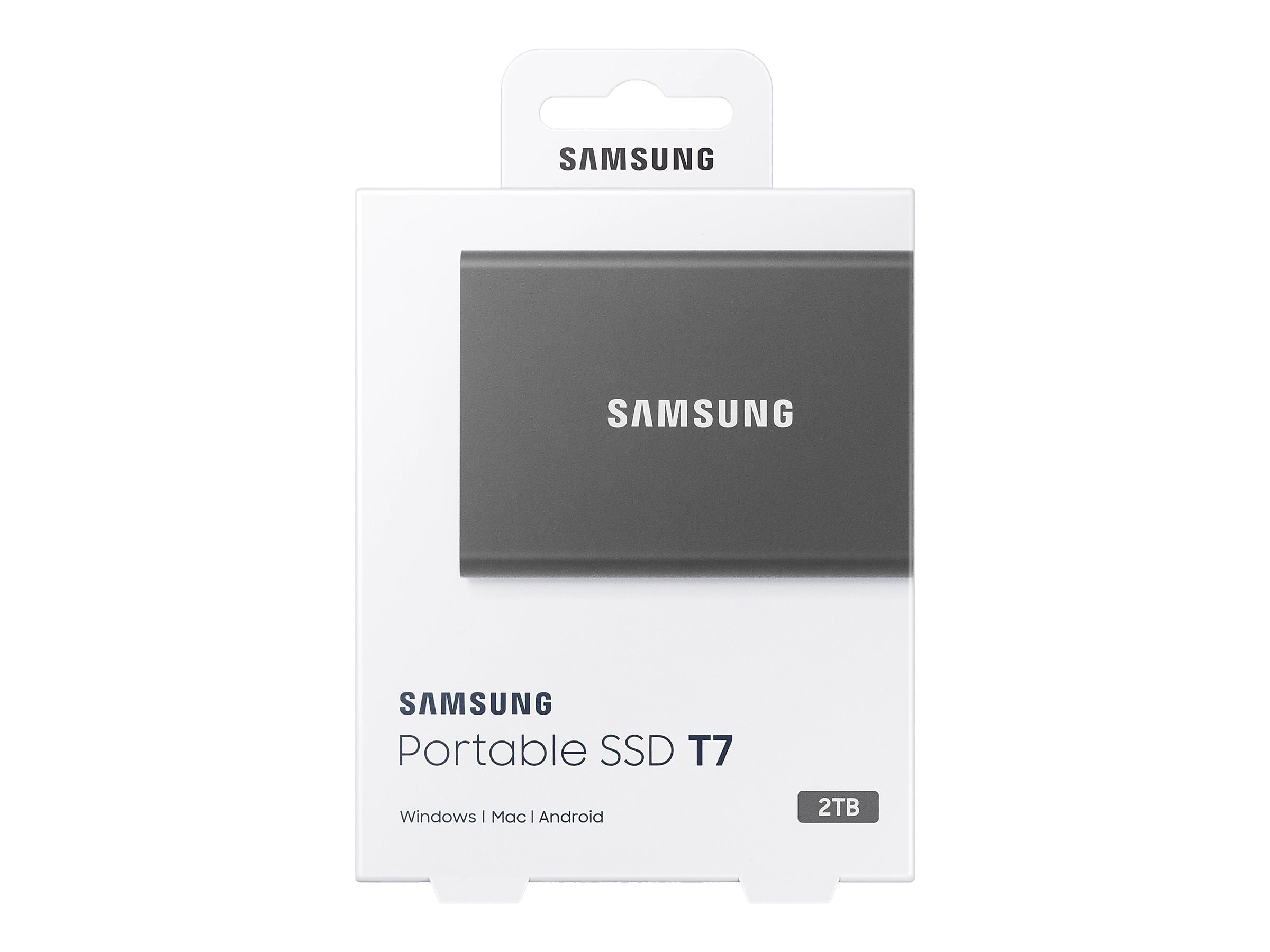 Samsung Portable SSD T7 MU-PC2T0T/AM 2TB USB 3.2 Gen 2 External Solid State Drive