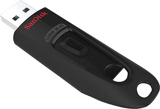SanDisk Ultra 128GB USB 3.0 Type-A Flash Drive, Black