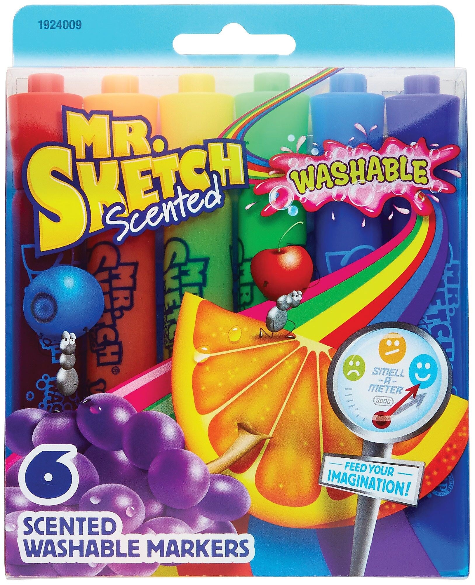 Sanford® Mr. Sketch Chisel Point Scented Washable Marker, Assorted, 6/Pack