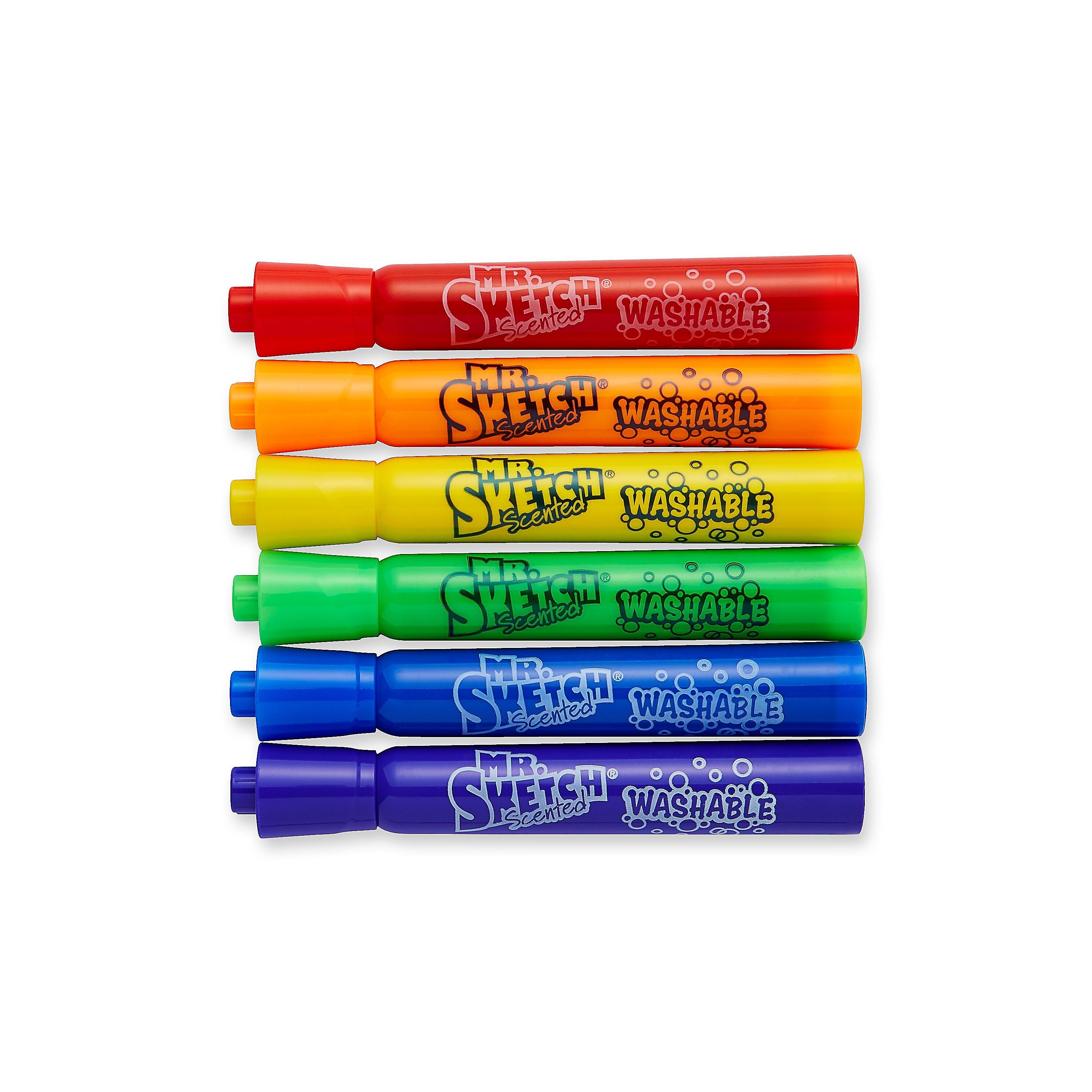 Sanford® Mr. Sketch Chisel Point Scented Washable Marker, Assorted, 6/Pack