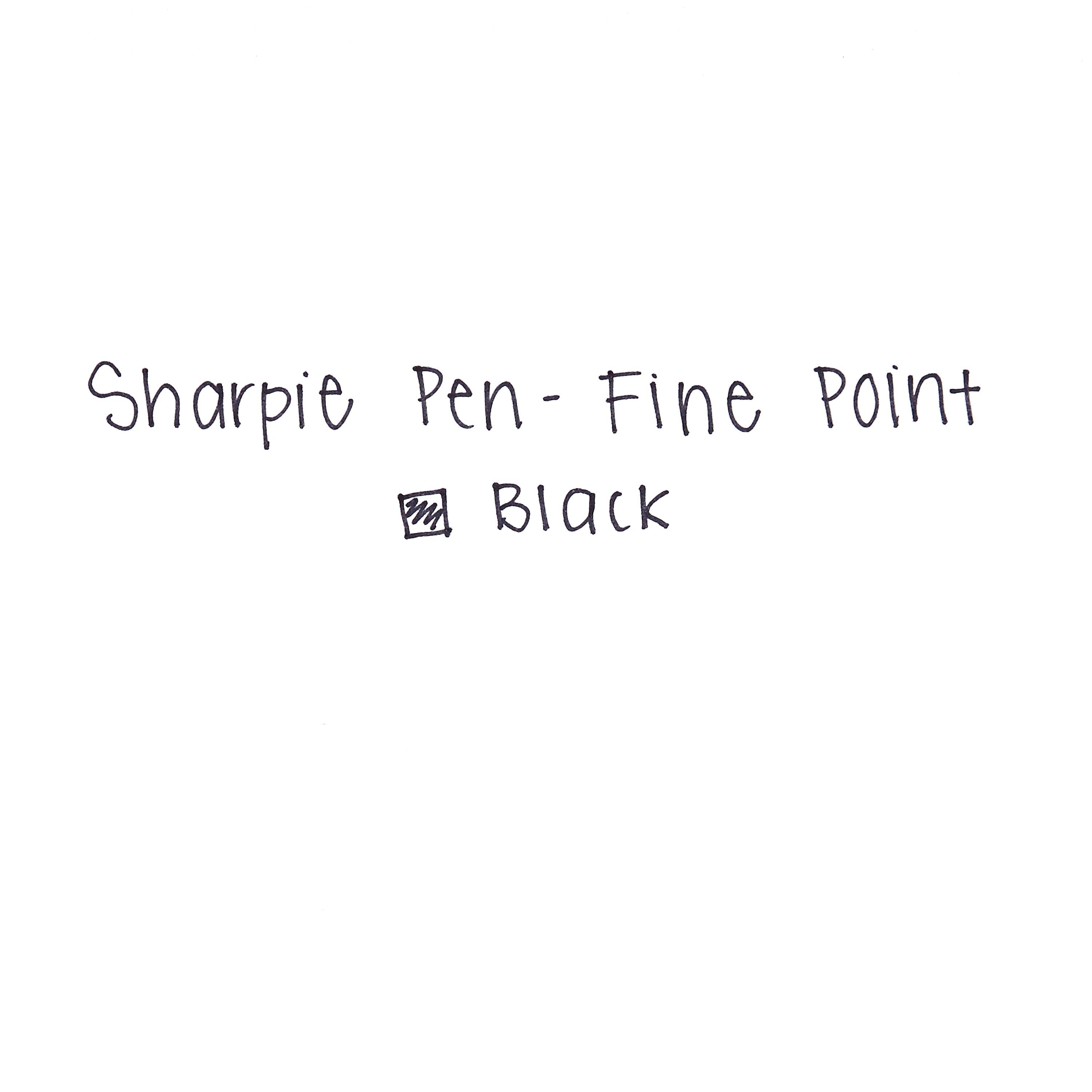 Sanford Sharpie® Porous Point Pens, Fine Point, 0.3 mm, Black Ink / Black and Gray Barrel, 4/Pk