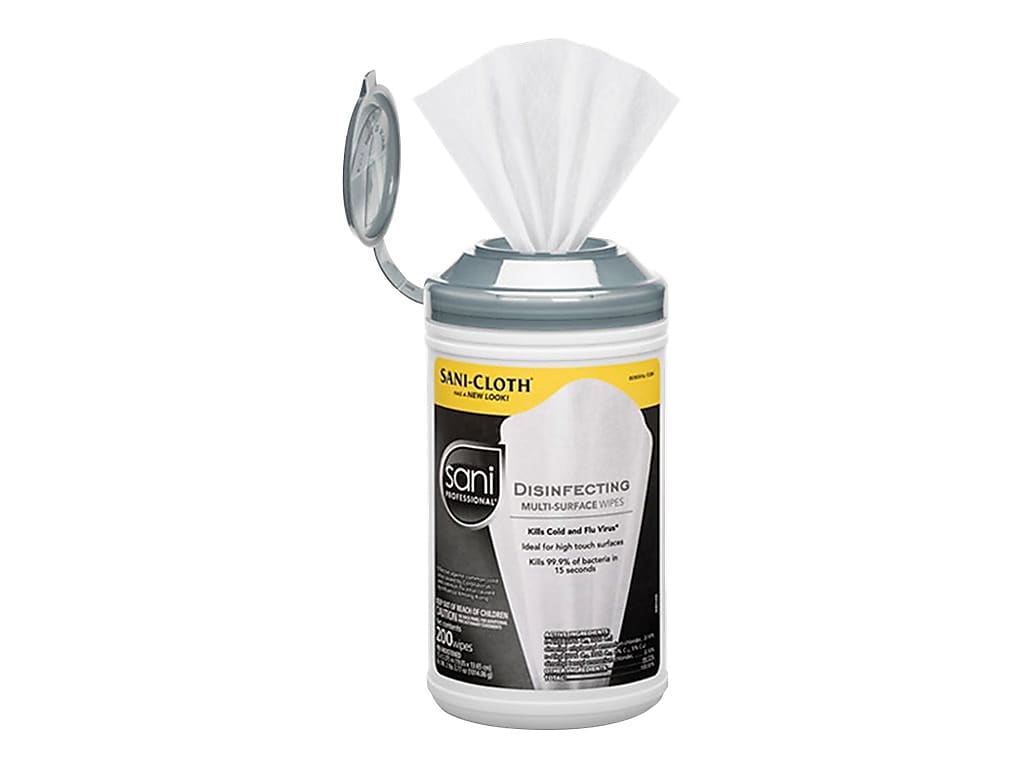 Sani-Cloth Professional Disinfecting Wipes, 200 Wipes/Container, 200/Pack