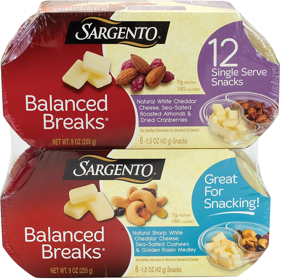 Sargento Balanced Breaks Variety Cheese Snack Kit, 9 oz., 12/Pack