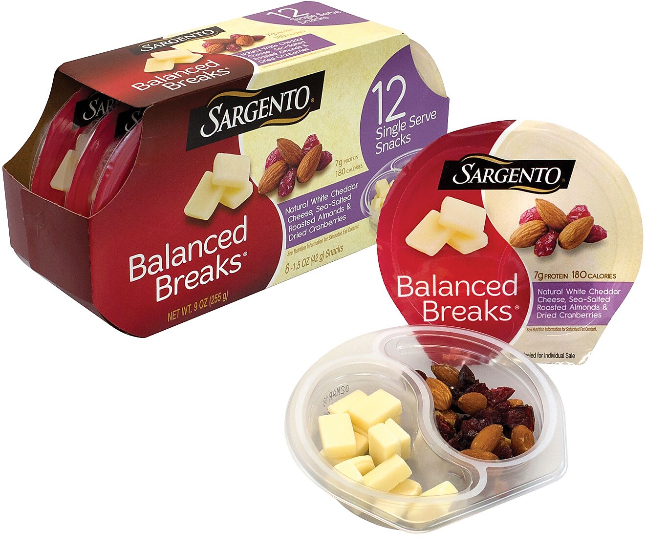 Sargento Balanced Breaks Variety Cheese Snack Kit, 9 oz., 12/Pack