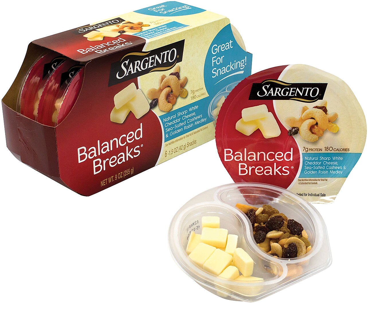 Sargento Balanced Breaks Variety Cheese Snack Kit, 9 oz., 12/Pack
