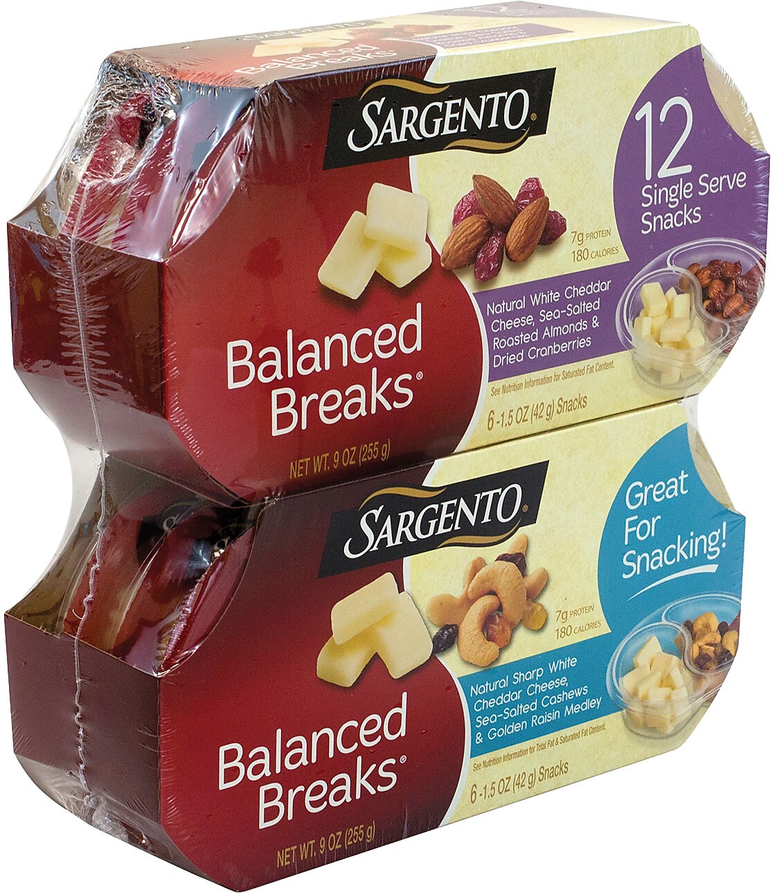 Sargento Balanced Breaks Variety Cheese Snack Kit, 9 oz., 12/Pack