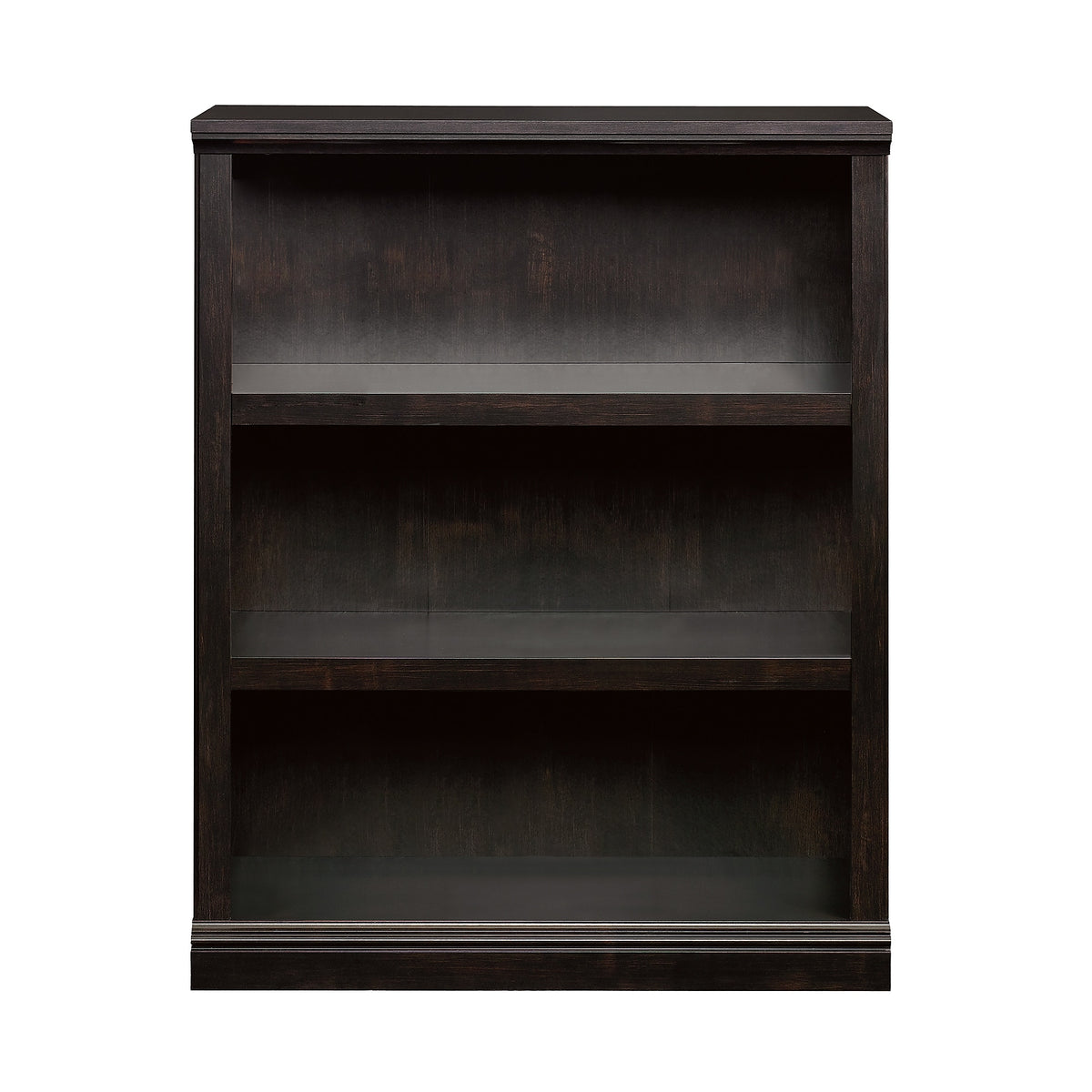 Sauder Select Collection 44"H 3-Shelf Bookcase, Estate Black