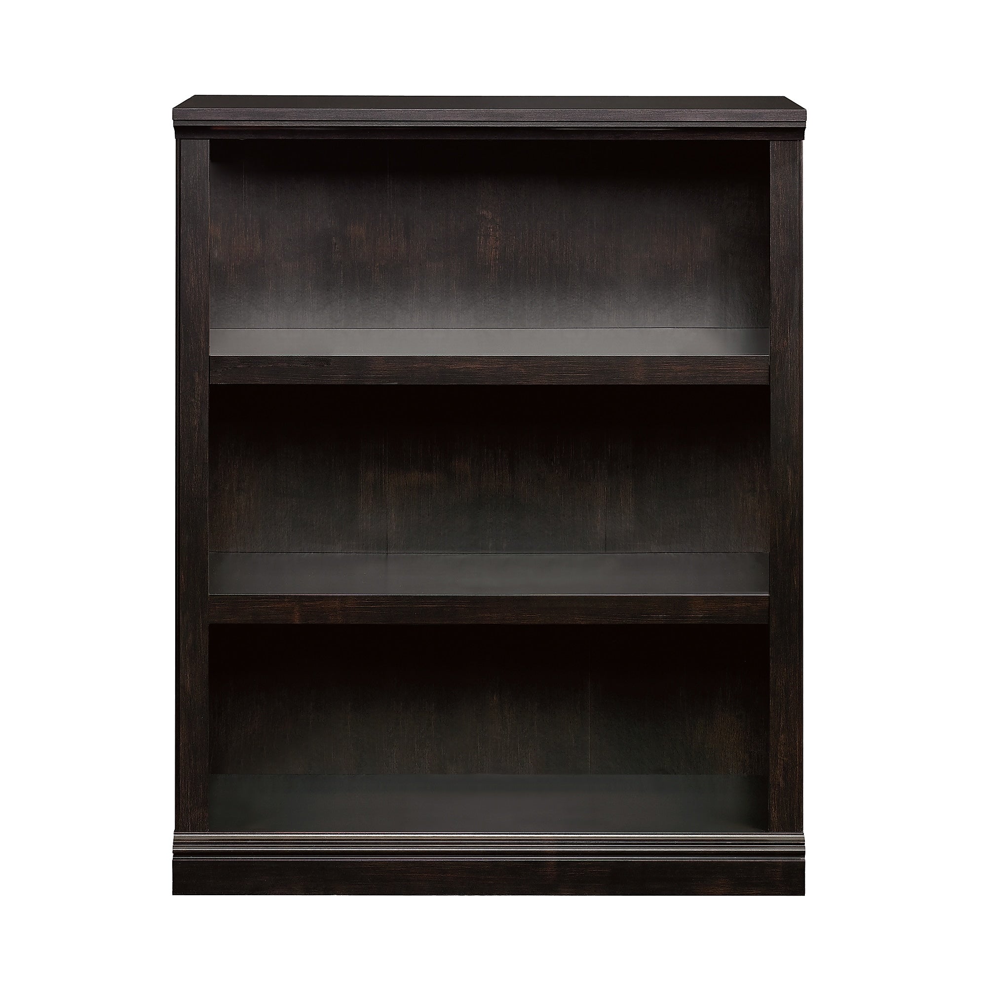 Sauder Select Collection 44"H 3-Shelf Bookcase, Estate Black