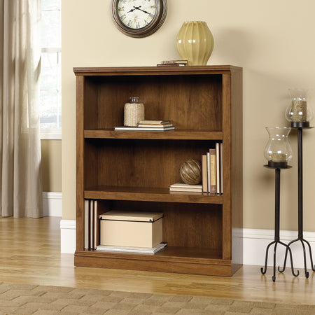 Sauder Select Collection 44"H 3-Shelf Bookcase, Oiled Oak