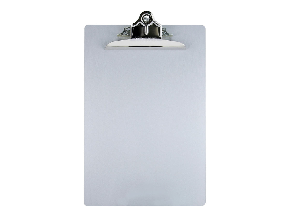 Saunders Aluminum Clipboard, Letter Size, Silver