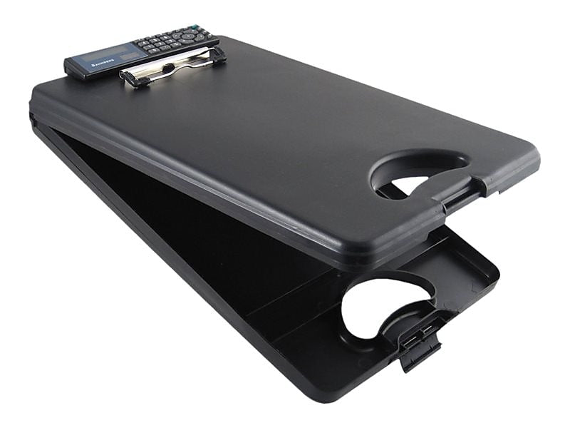 Saunders DeskMate II Plastic Storage Clipboard, Black