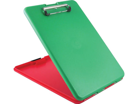 Saunders Show2Know Plastic Storage Clipboard, Red/Green