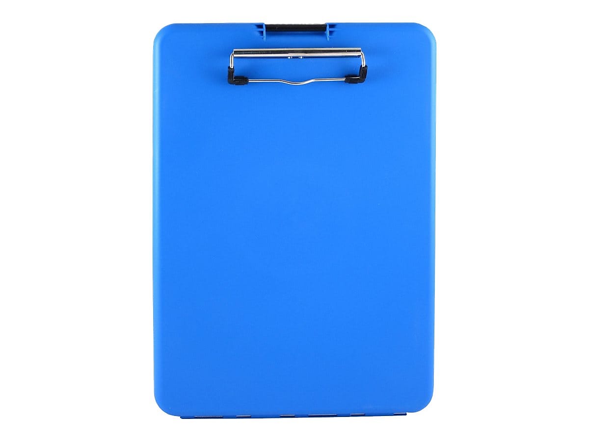 Saunders SlimMate Polypropylene Storage Clipboard, Letter Size, Blue