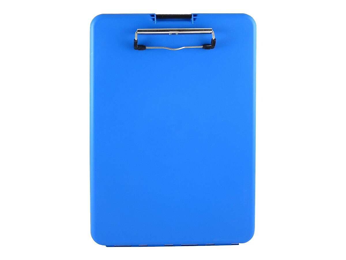 Saunders SlimMate Polypropylene Storage Clipboard, Letter Size, Blue