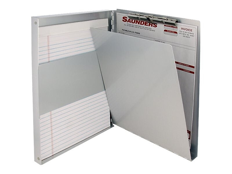 Saunders Snapak Recycled Aluminum Form Holder, Letter Size, Silver