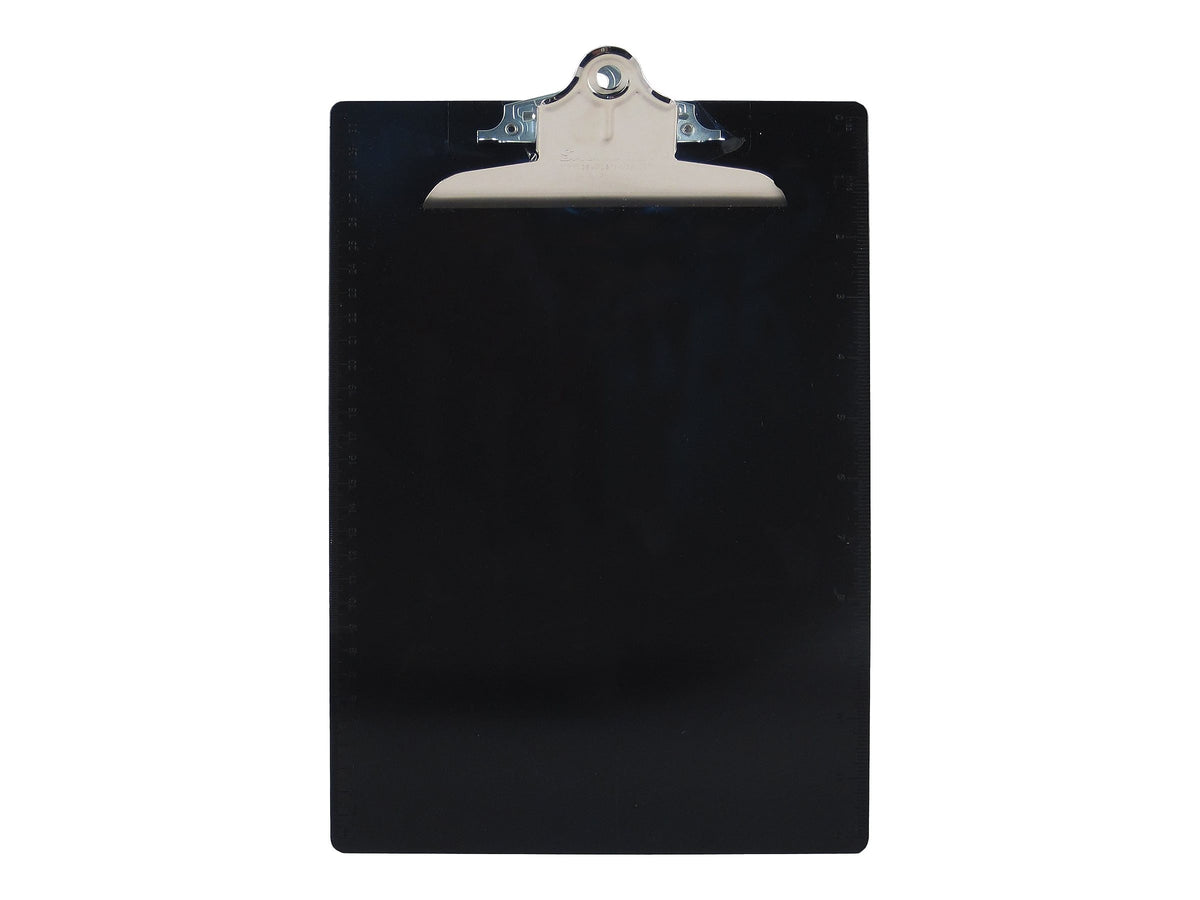 Saunders US-Works Plastic Clipboard, Letter Size, Black