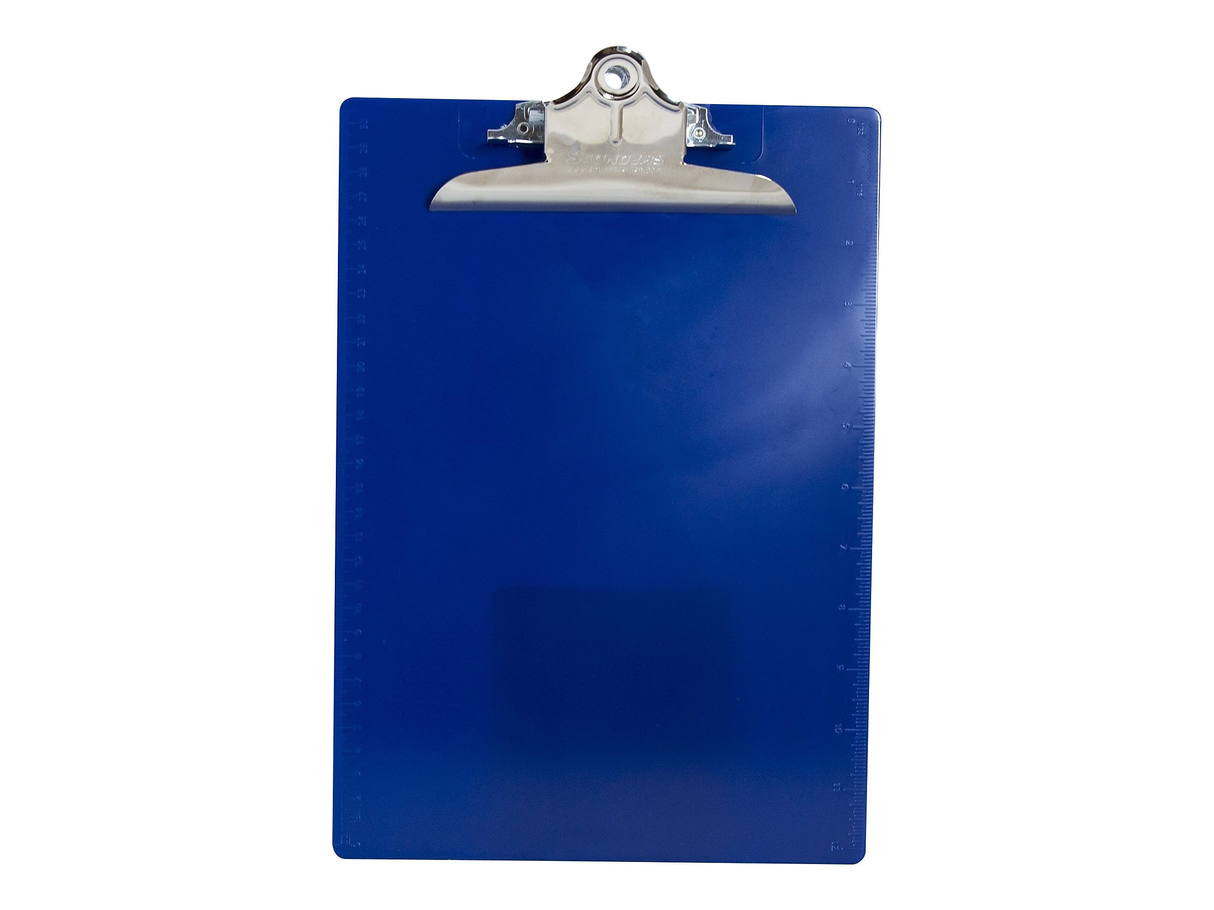 Saunders US-Works Plastic Clipboard, Letter Size, Blue