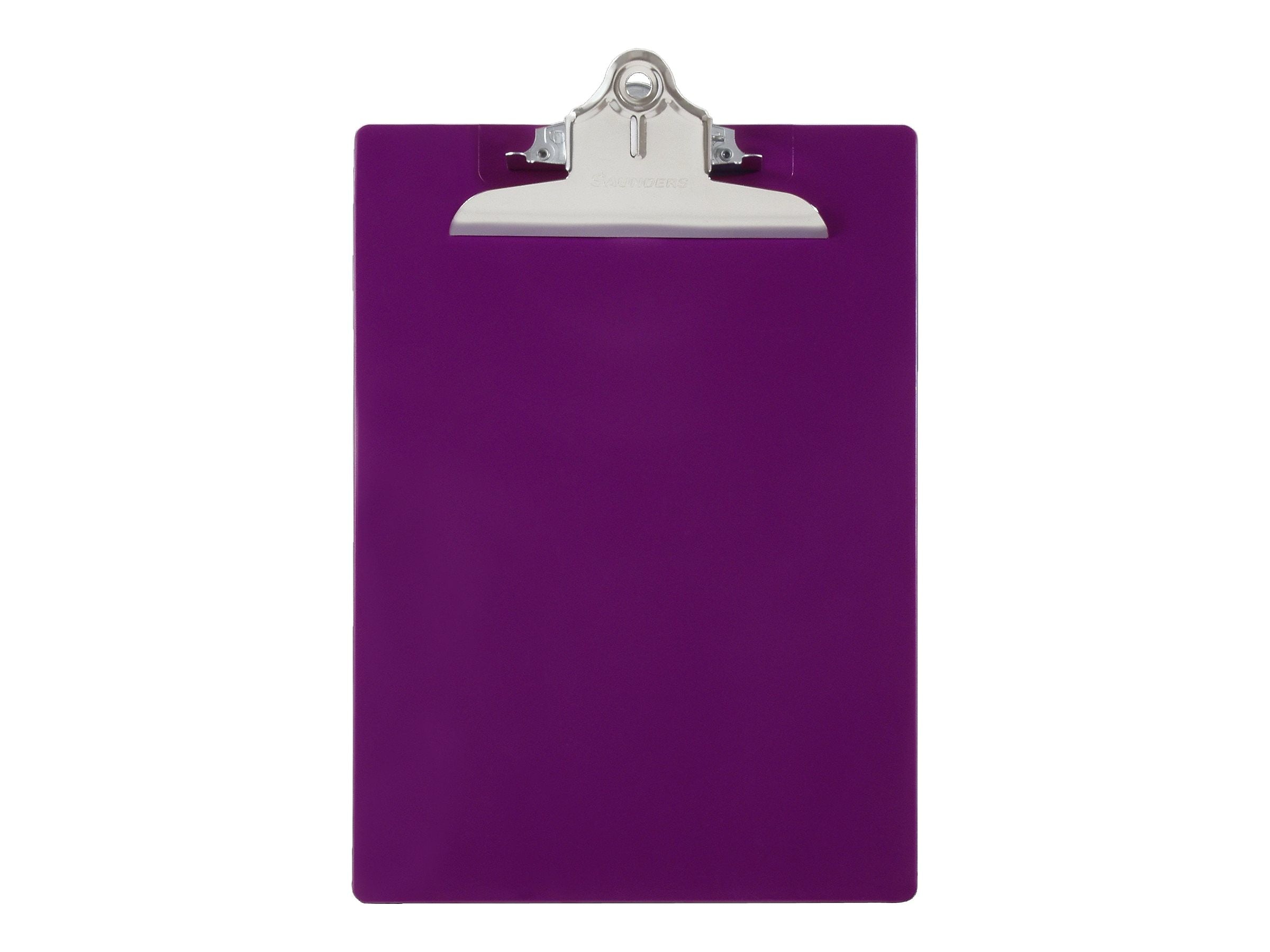 Saunders US-Works Plastic Clipboard, Letter Size, Purple