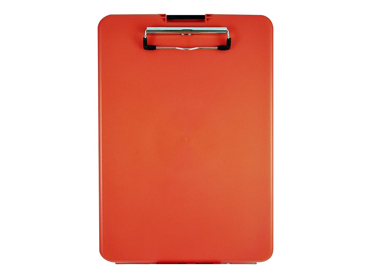 Saunders US-Works SlimMate Plastic Storage Clipboard, Letter Size, Red