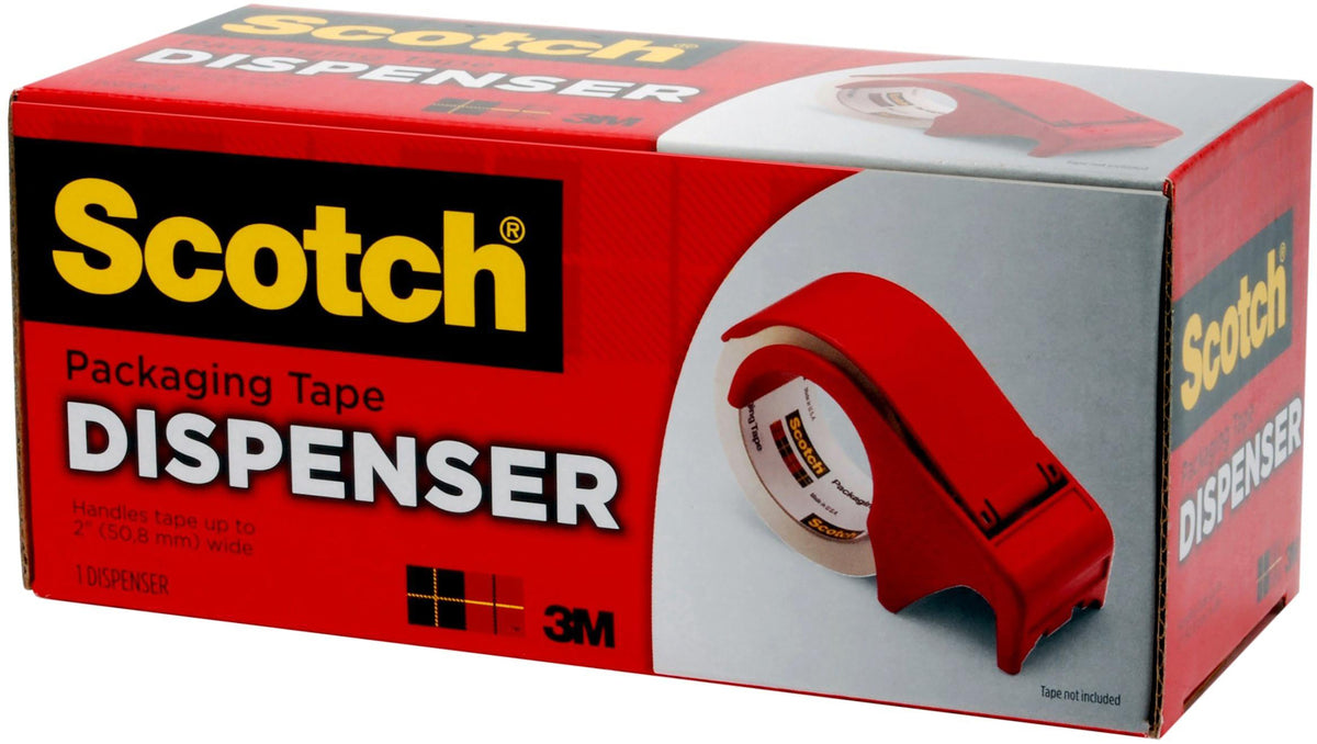 Scotch 1.88" Packing Tape Dispenser, Red