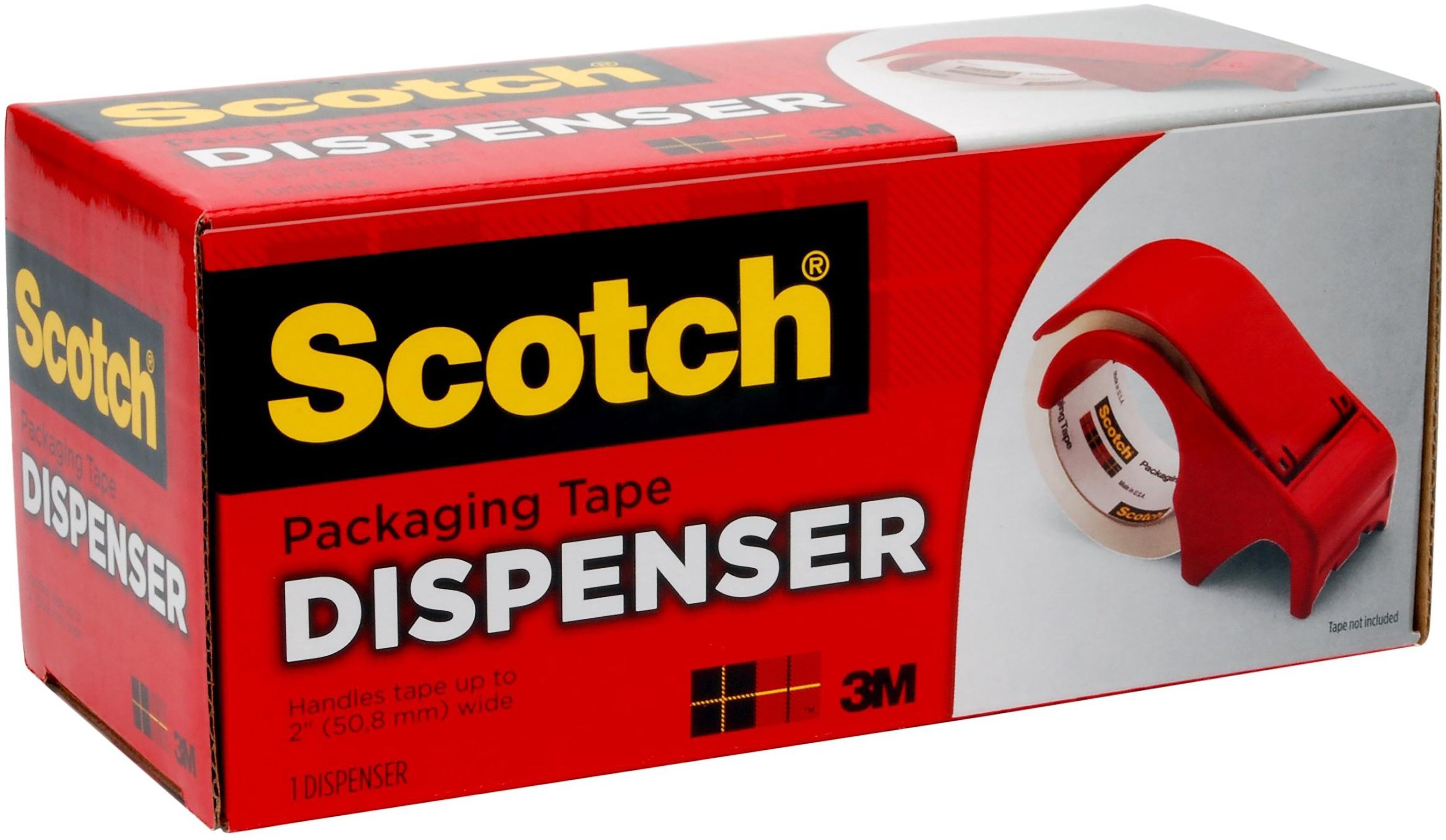 Scotch 1.88" Packing Tape Dispenser, Red