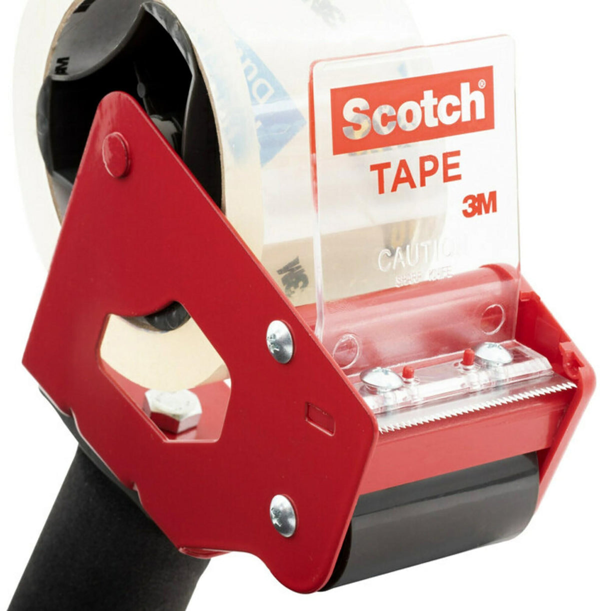 Scotch 2" Handheld Packing Tape Dispenser, Red