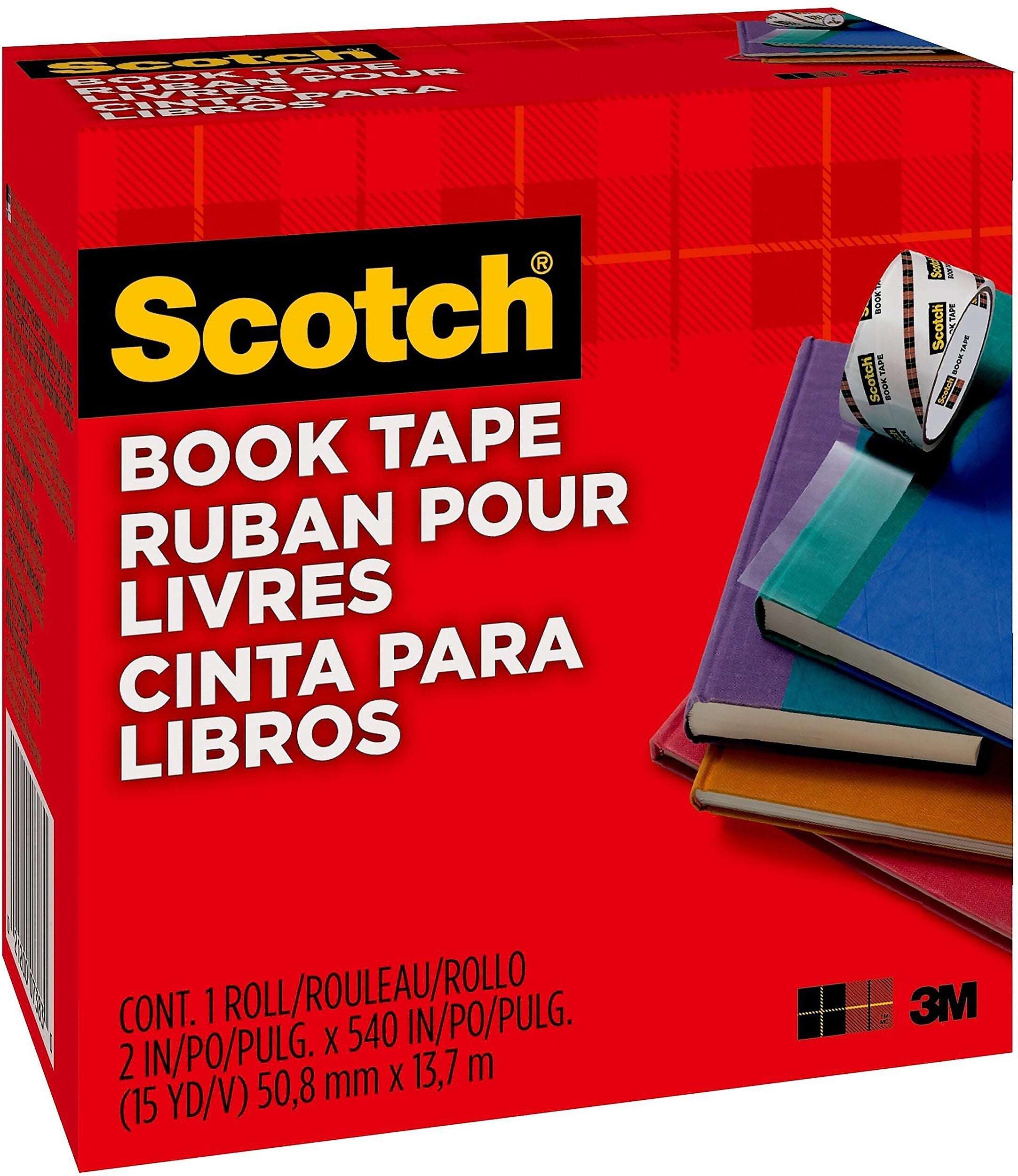 Scotch Book Transparent Tape, 2