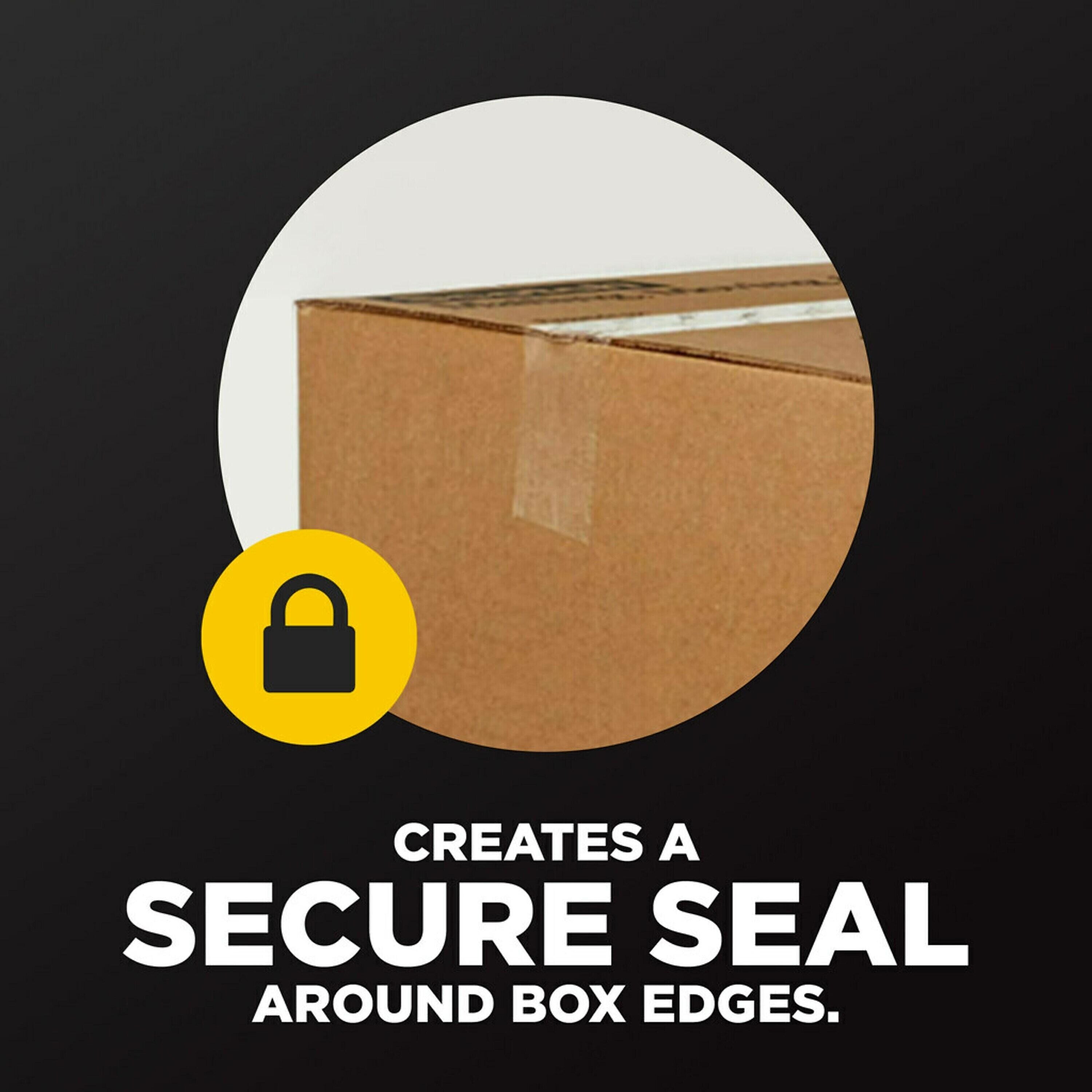 Scotch Box Lock Shipping Packing Tape, 1.88 in x 54.6 yds., Clear, 3/Pack