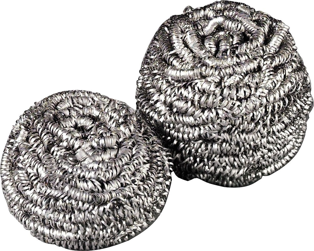 Scotch-Brite™ Gray/Silver Stainless Steel Scrubber, 12 Scrubbers/Carton