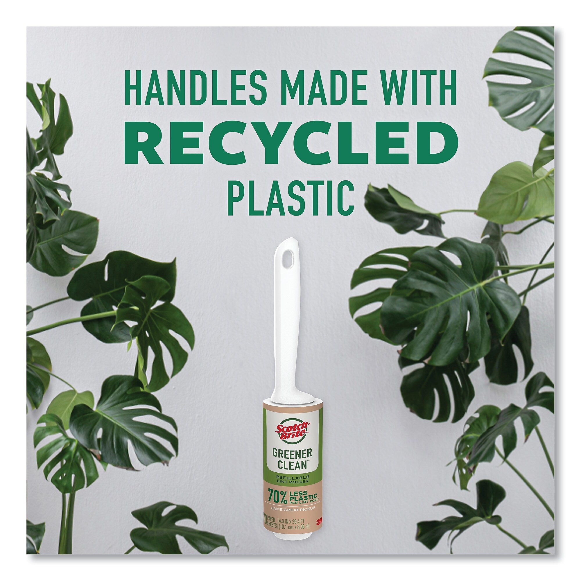 Scotch-Brite™ Greener Clean Lint Roller, 4