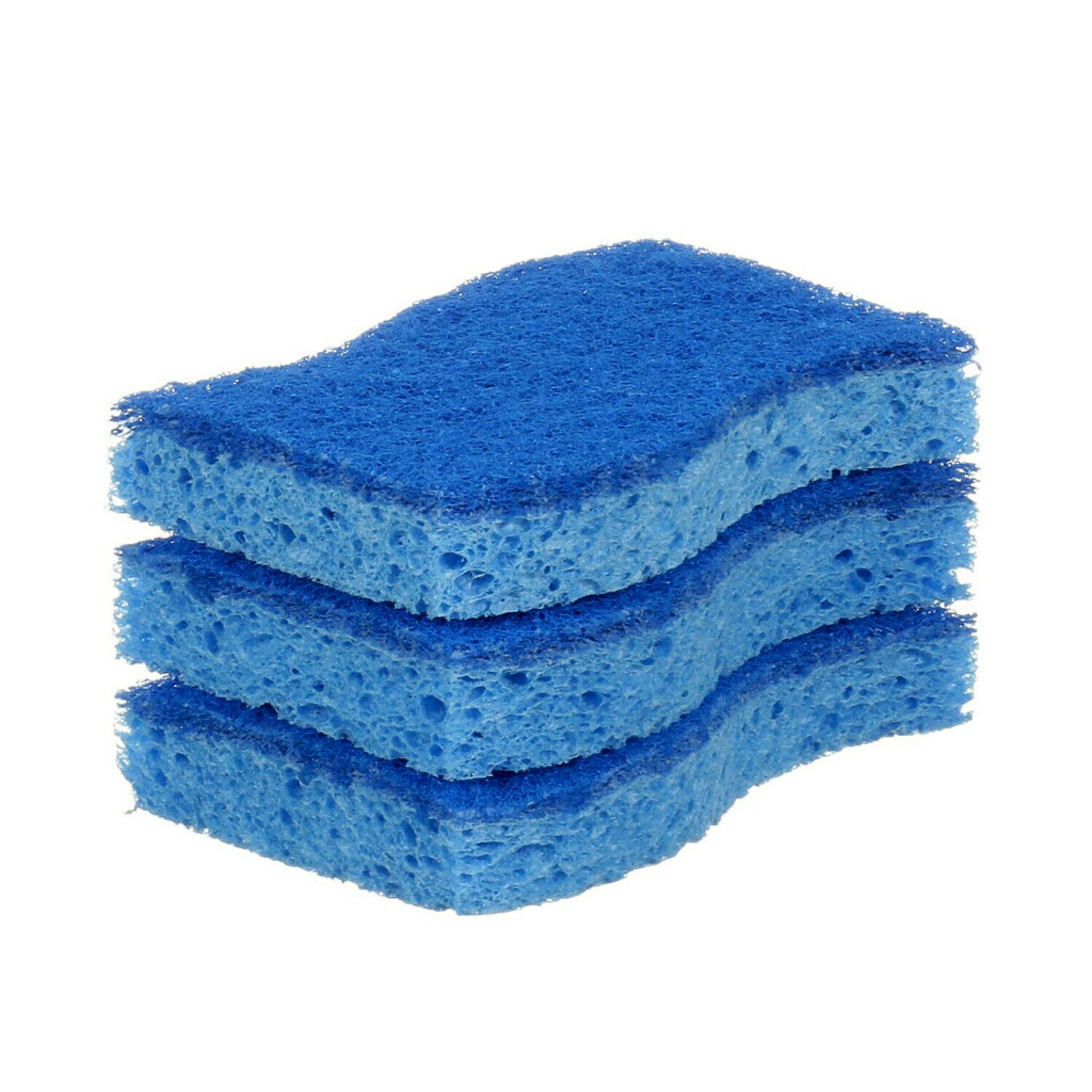 Scotch-Brite Non-Scratch Scrub Sponge, Blue, 3/Pack