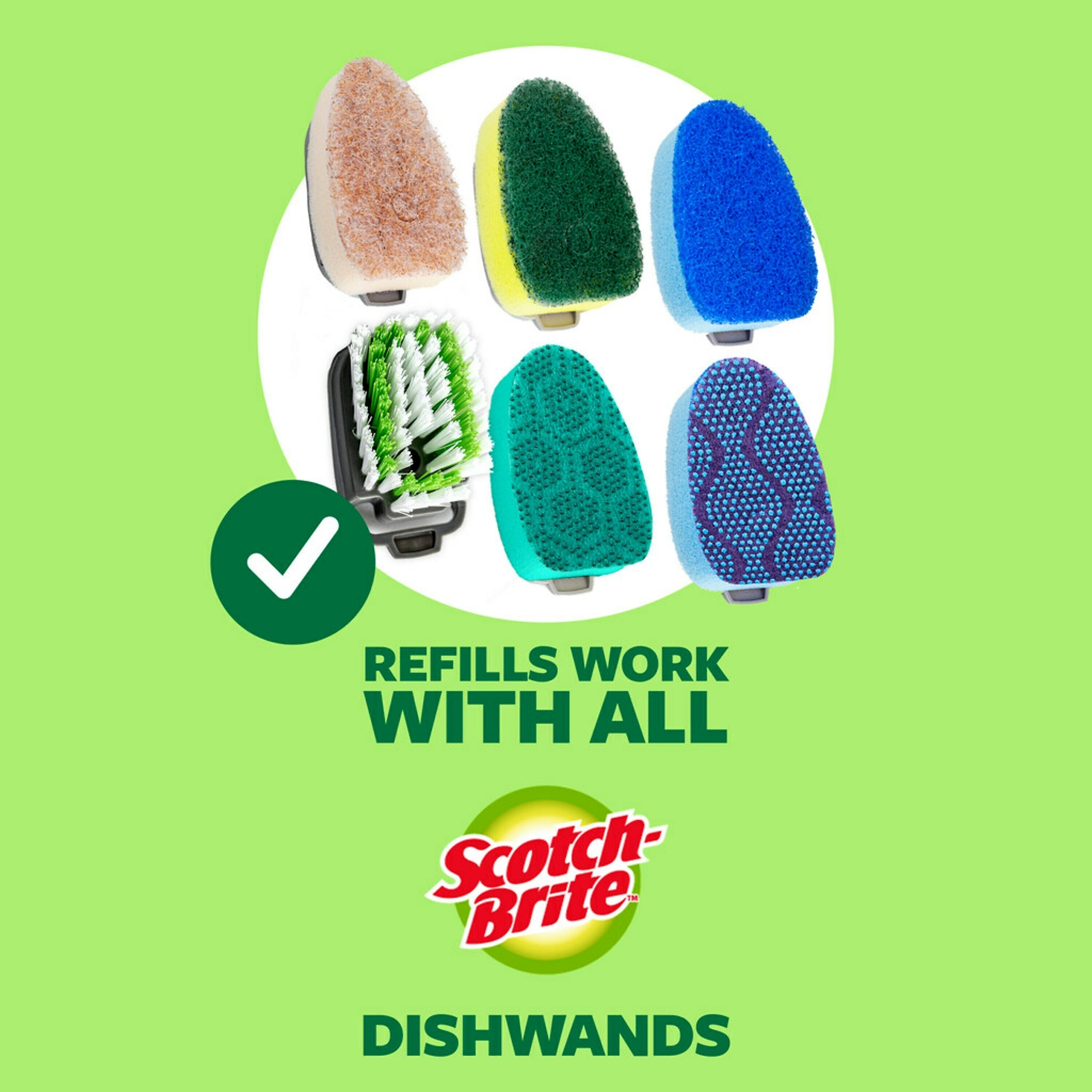 Scotch-Brite Scrub Dots Non-Scratch Dishwand