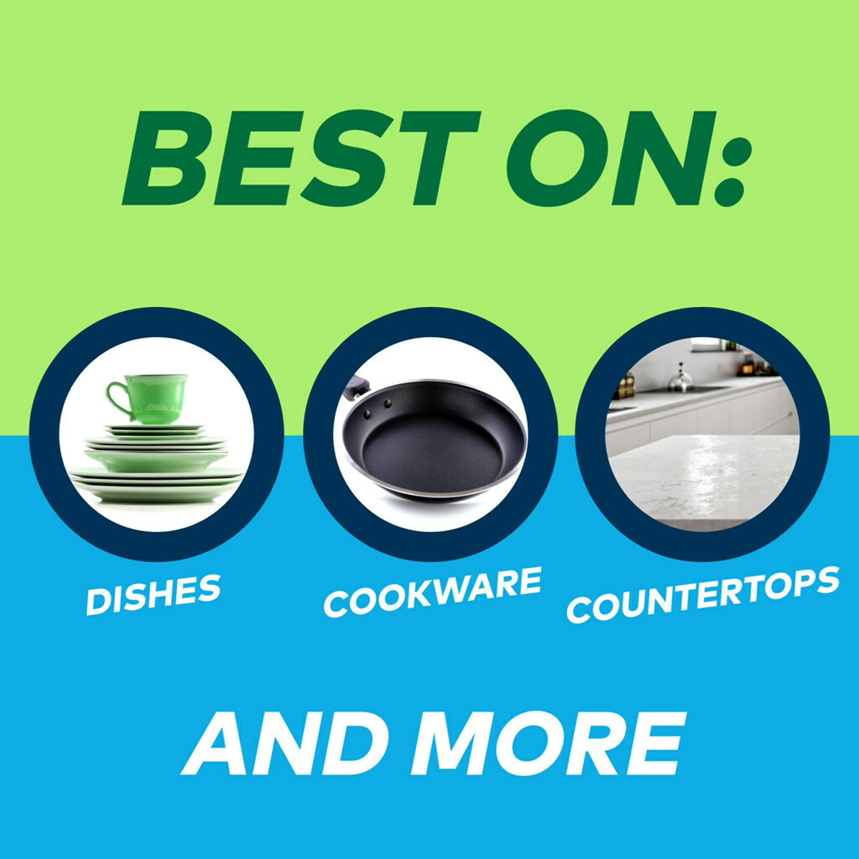 Scotch-Brite Stay Fresh Non-Scratch Scrubbers, Blue, 2 Sponges/Pack