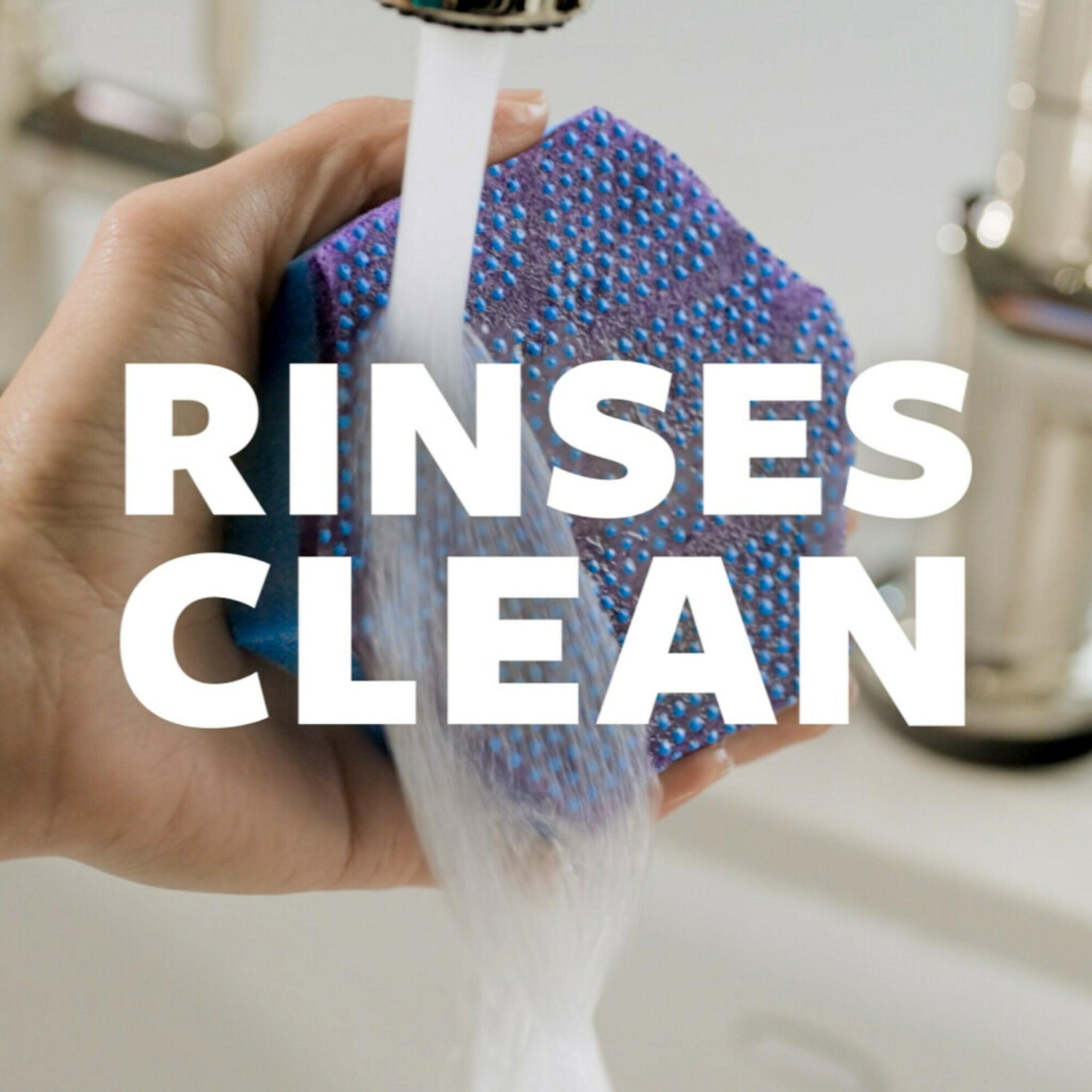 Scotch-Brite Stay Fresh Non-Scratch Scrubbers, Blue, 2 Sponges/Pack