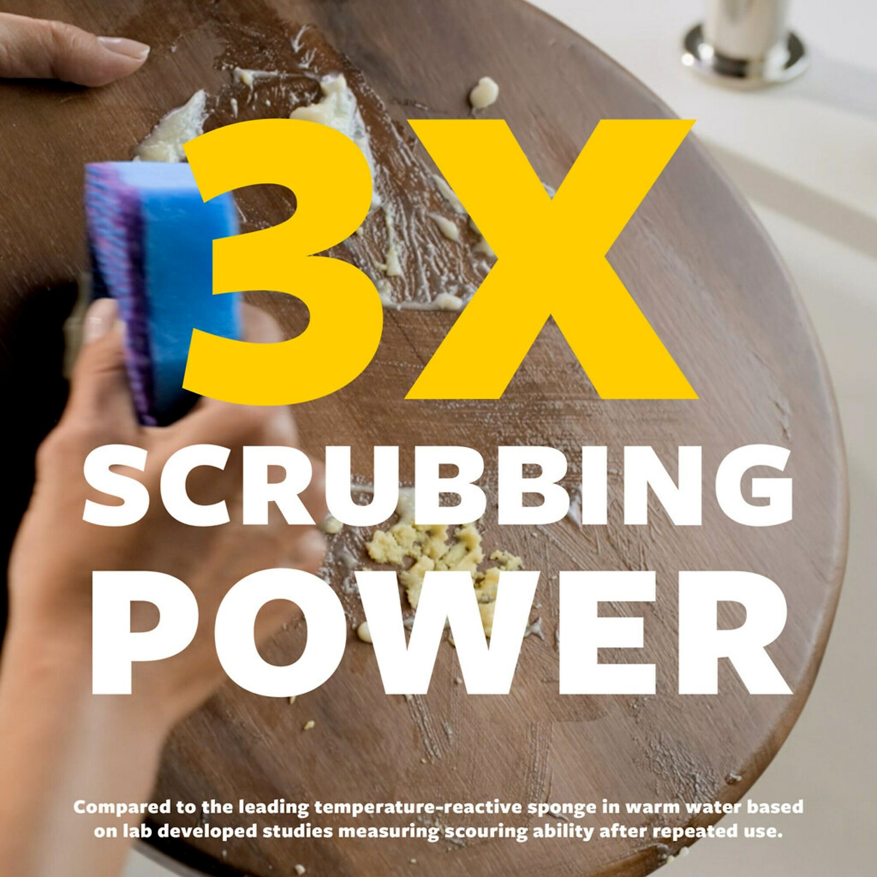 Scotch-Brite Stay Fresh Non-Scratch Scrubbers, Blue, 2 Sponges/Pack