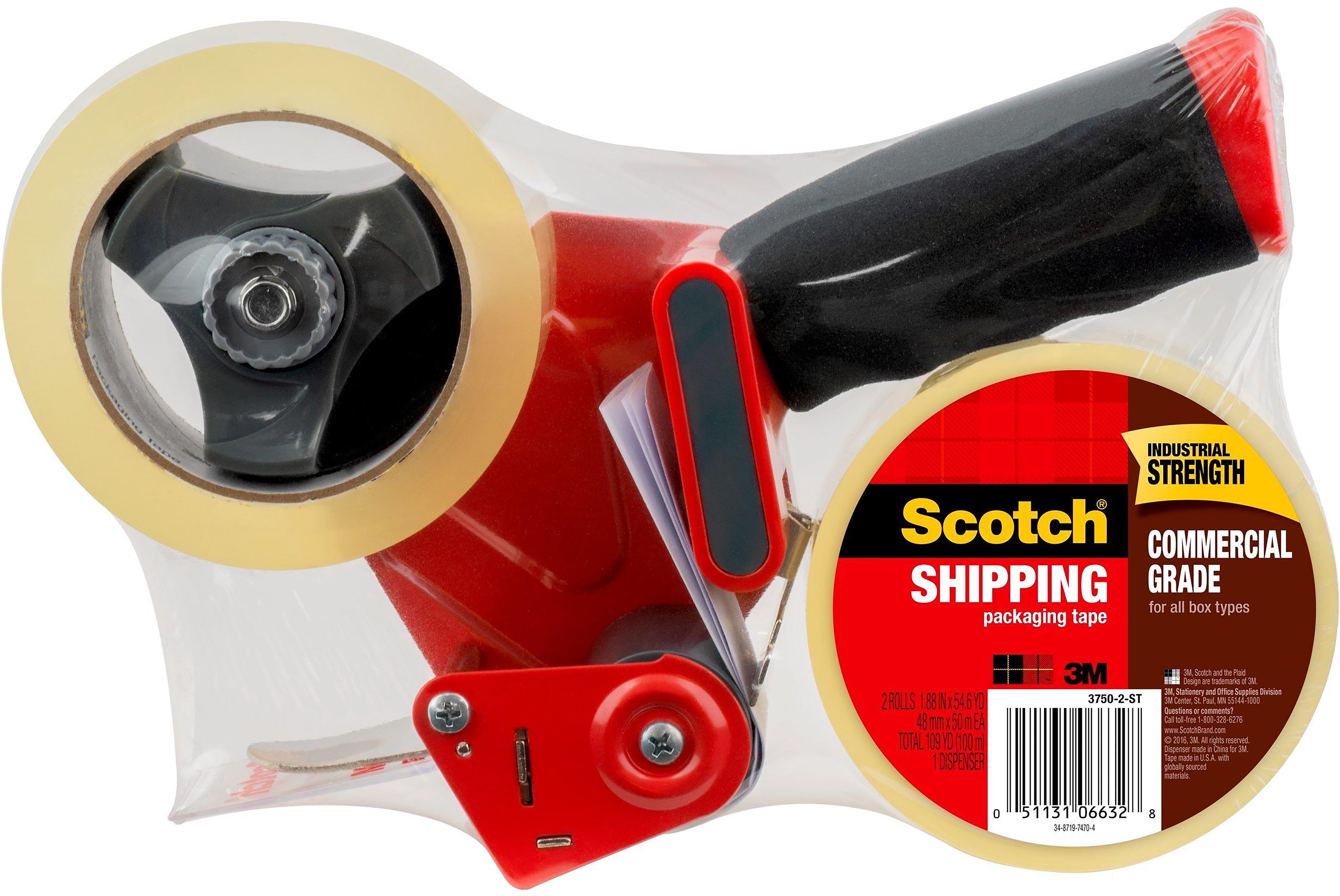 Scotch Commercial Grade Packaging Tape with Dispenser, 1.88