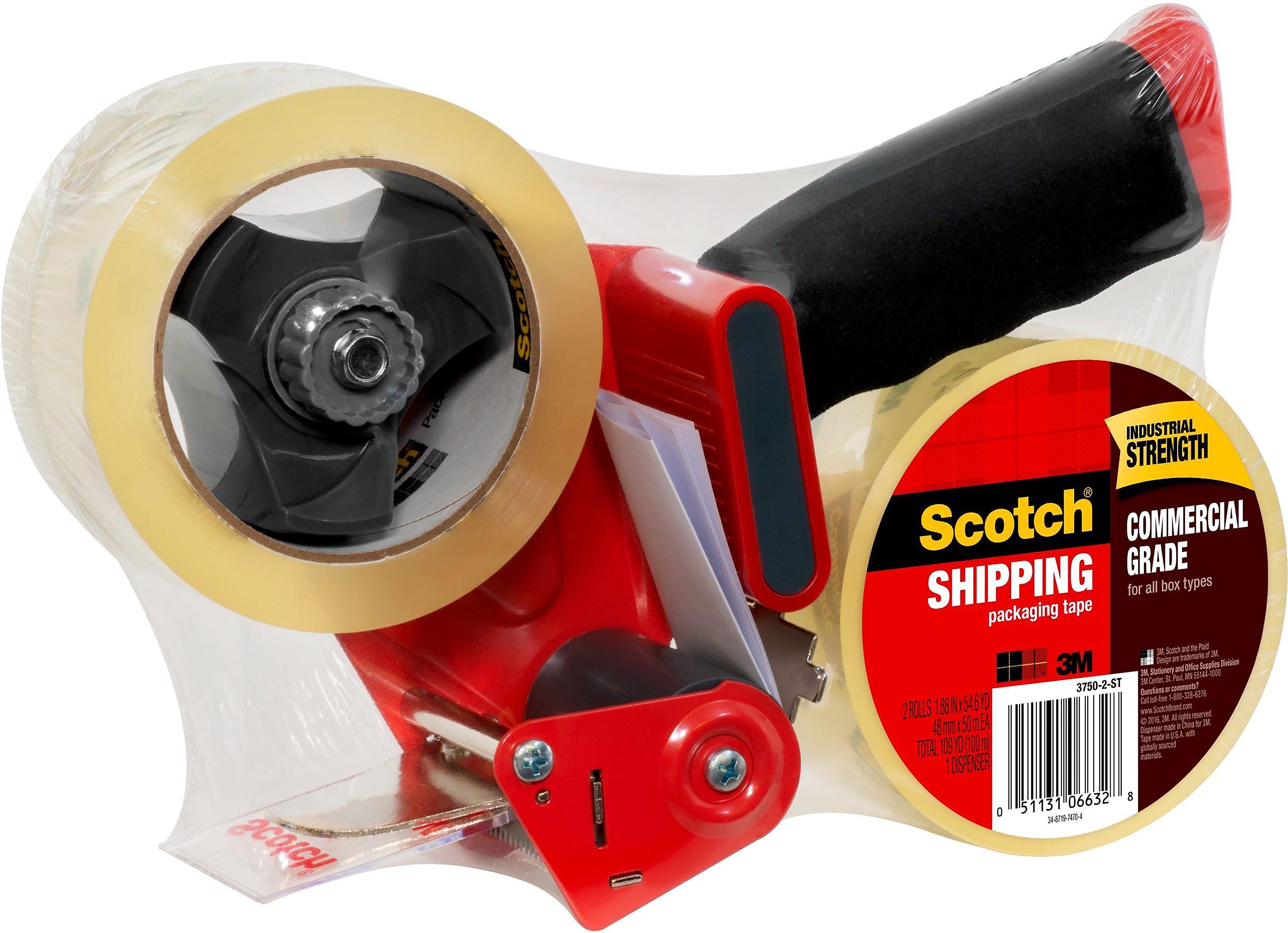 Scotch Commercial Grade Packaging Tape with Dispenser, 1.88