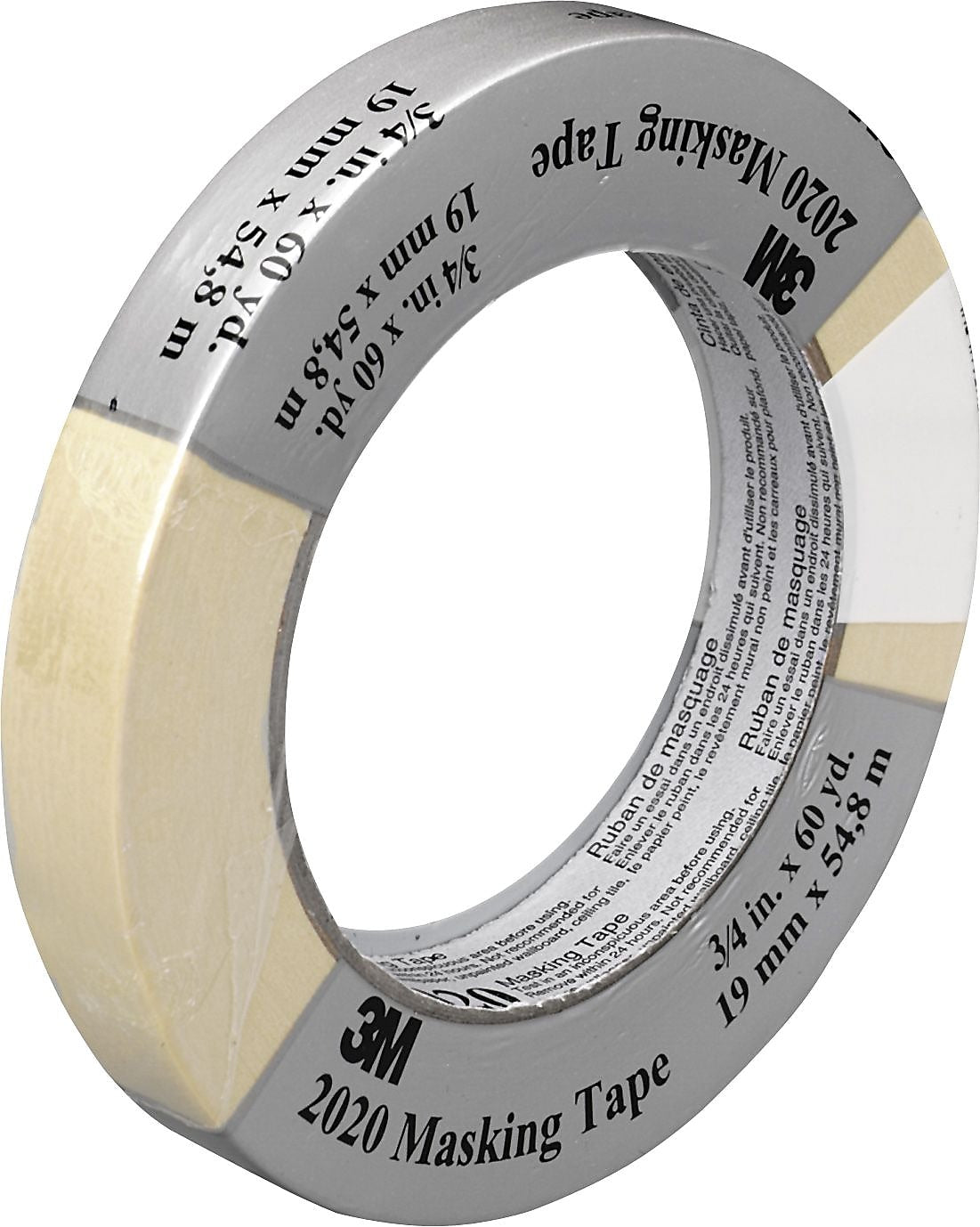 Scotch® Contractor Grade Masking Tape, 0.70 in x 60.1 yd