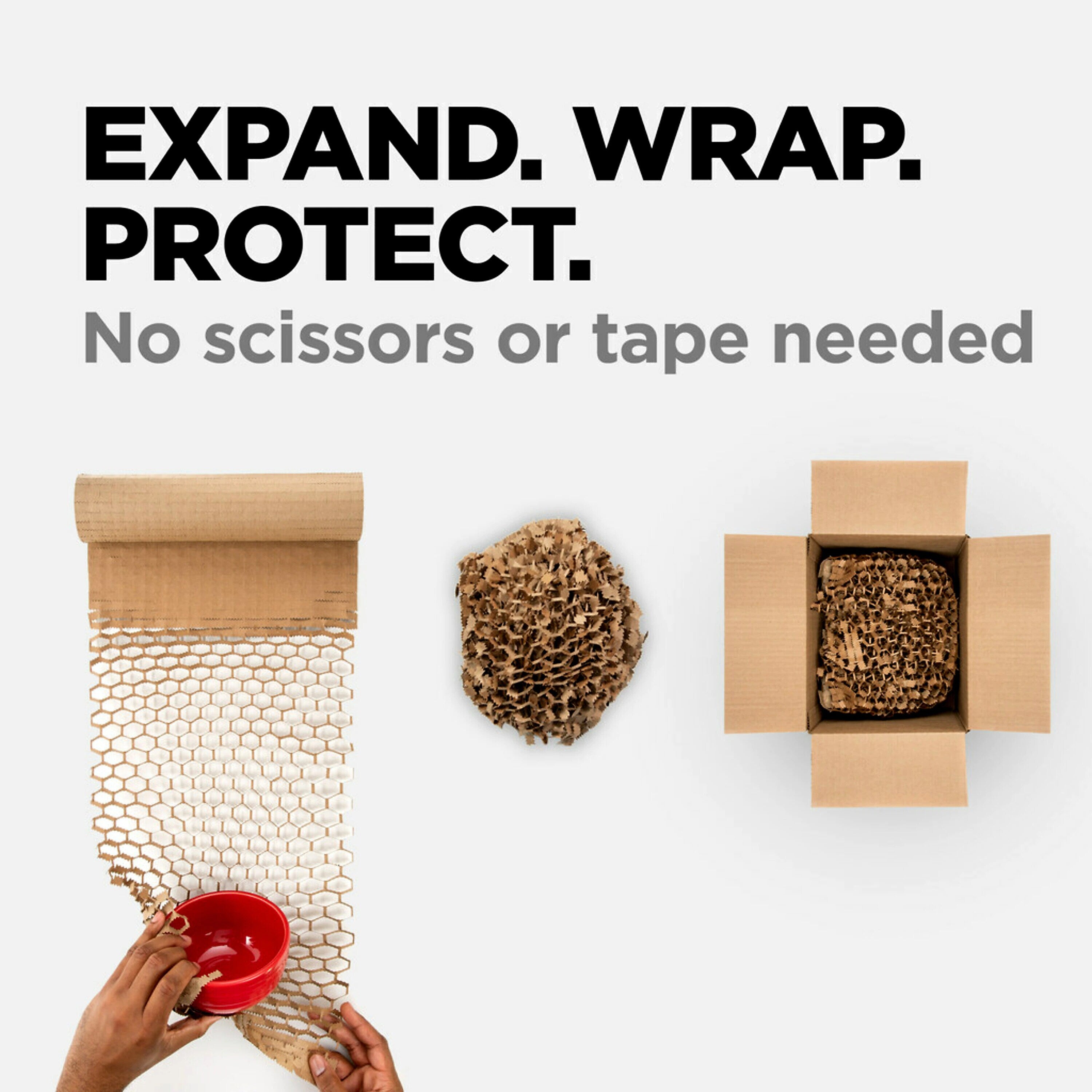 Scotch Cushion Lock Protective Wrap, Tan, 12