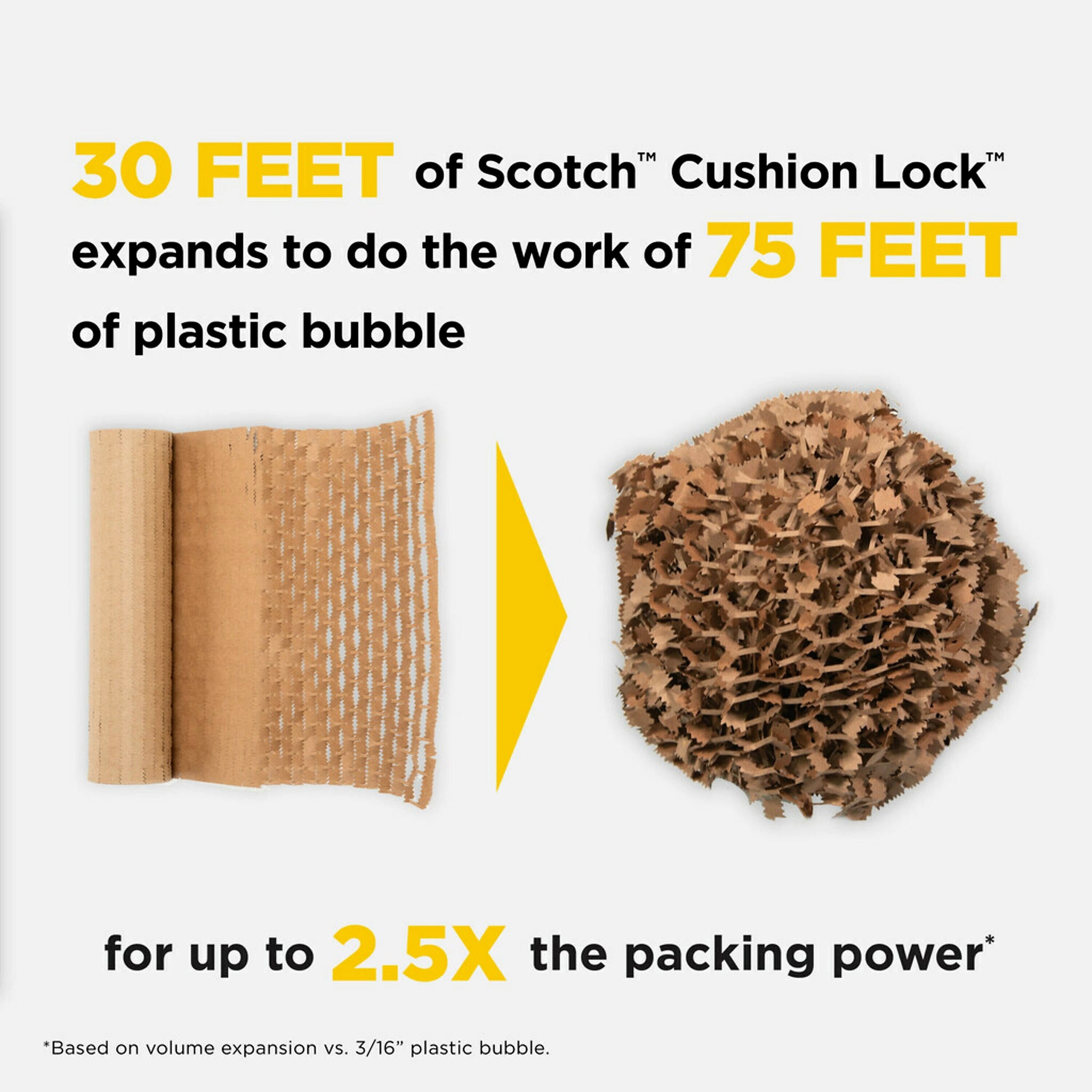 Scotch Cushion Lock Protective Wrap, Tan, 12