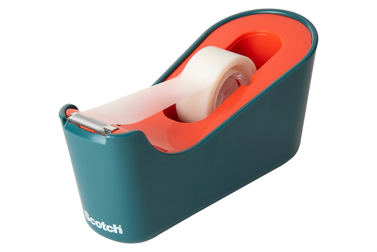 Scotch® Desktop Tape Dispenser, Green/Orange