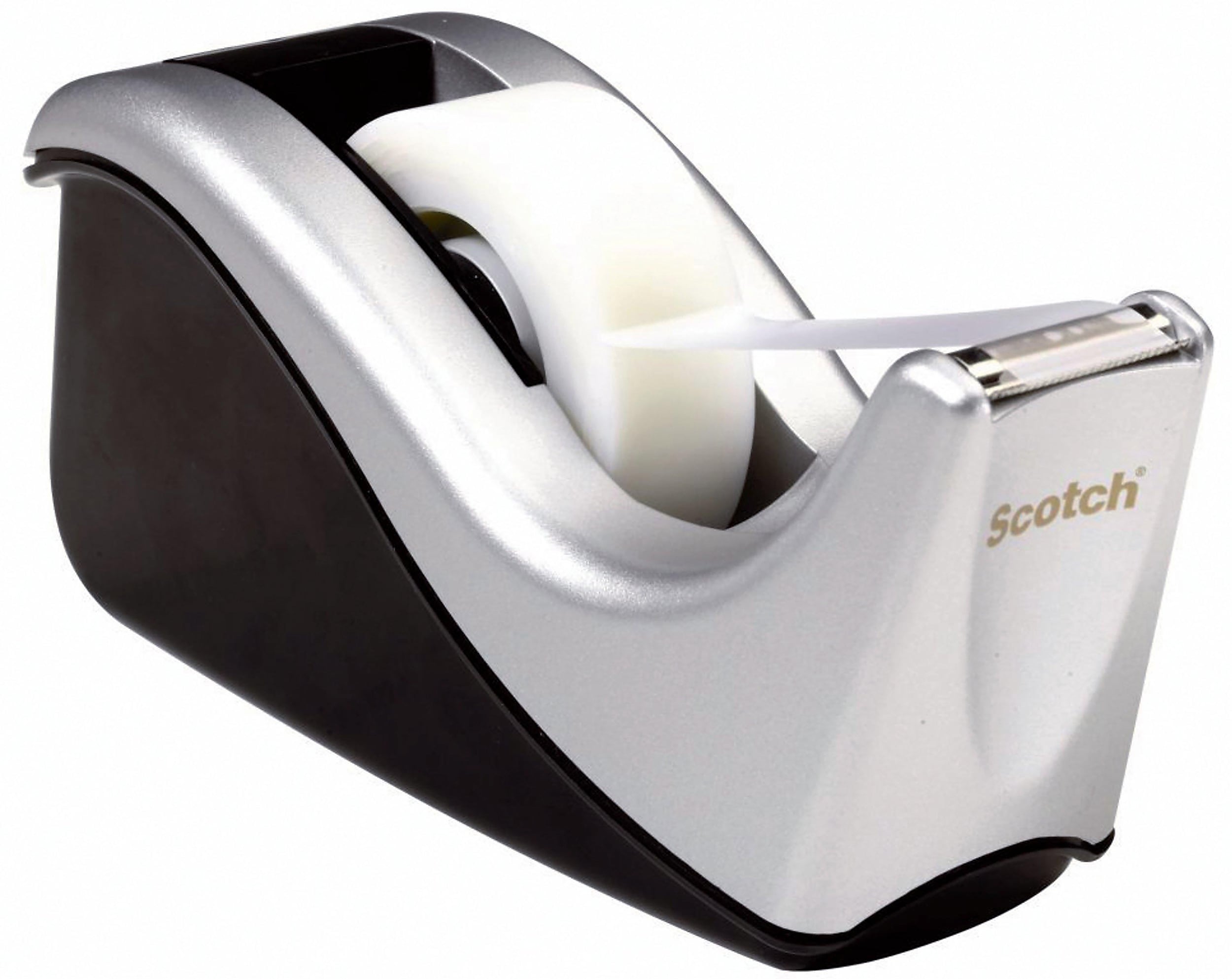 Scotch Desktop Tape Dispenser, Silvertech Two-Tone