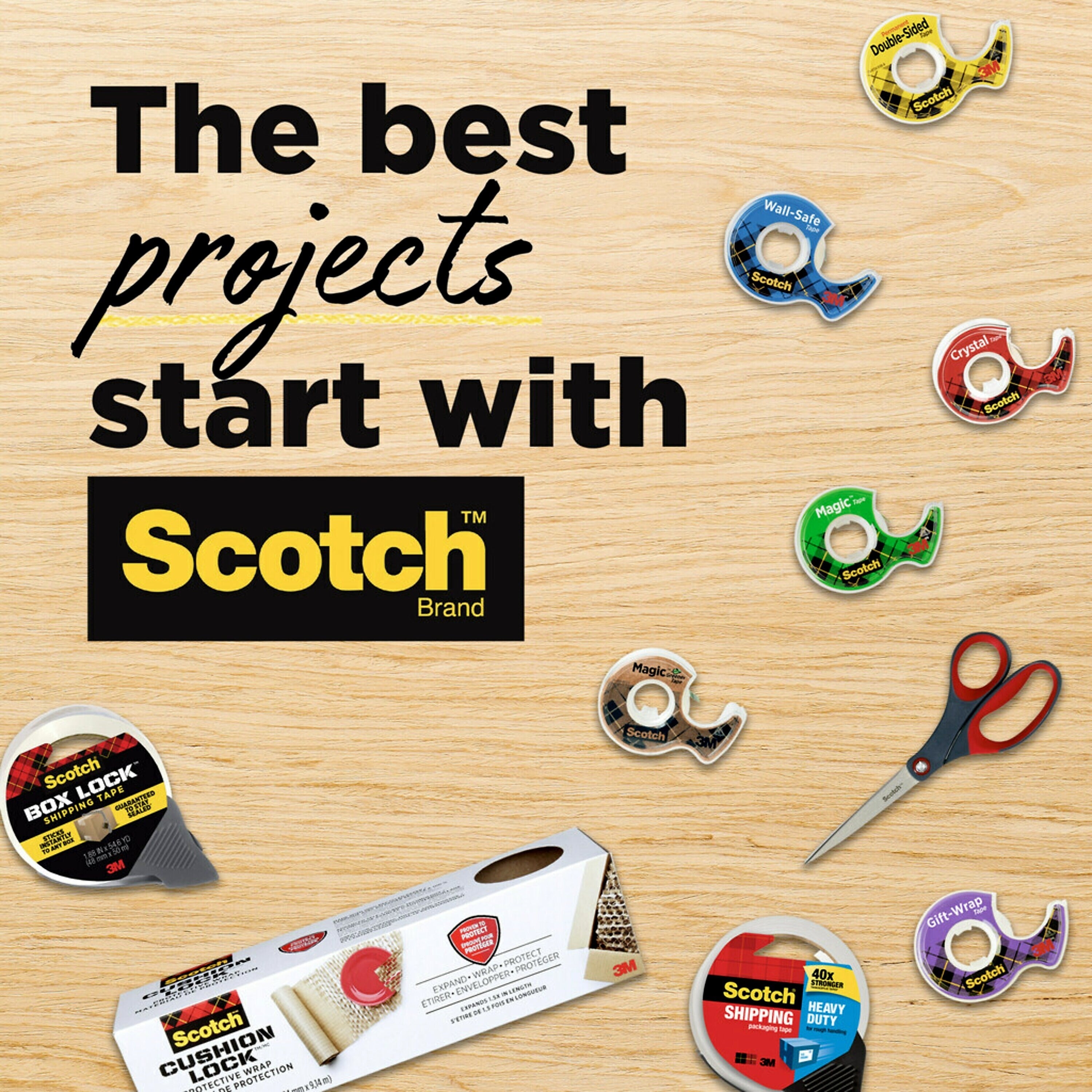 Scotch Expressions Light Masking Tape, 0.94 x 20 yds., Yellow/Green/Red, 3/Pack