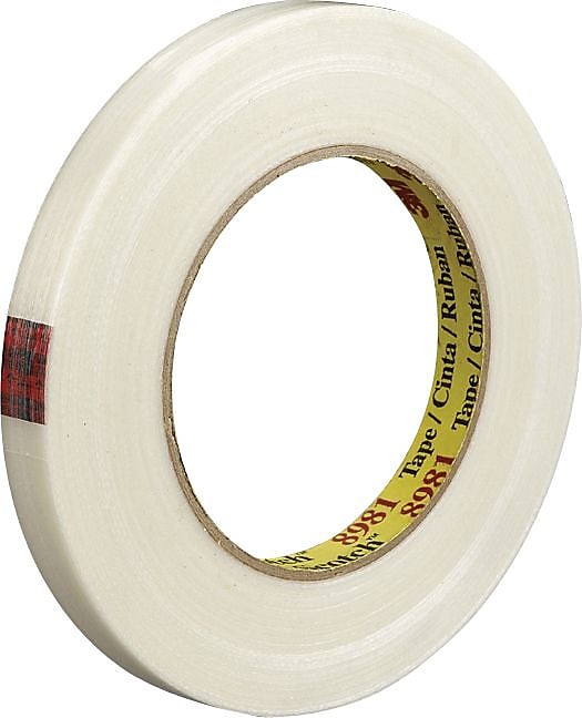 Scotch® Filament Tape, 3" Core, Clear, 1" x 60 Yards