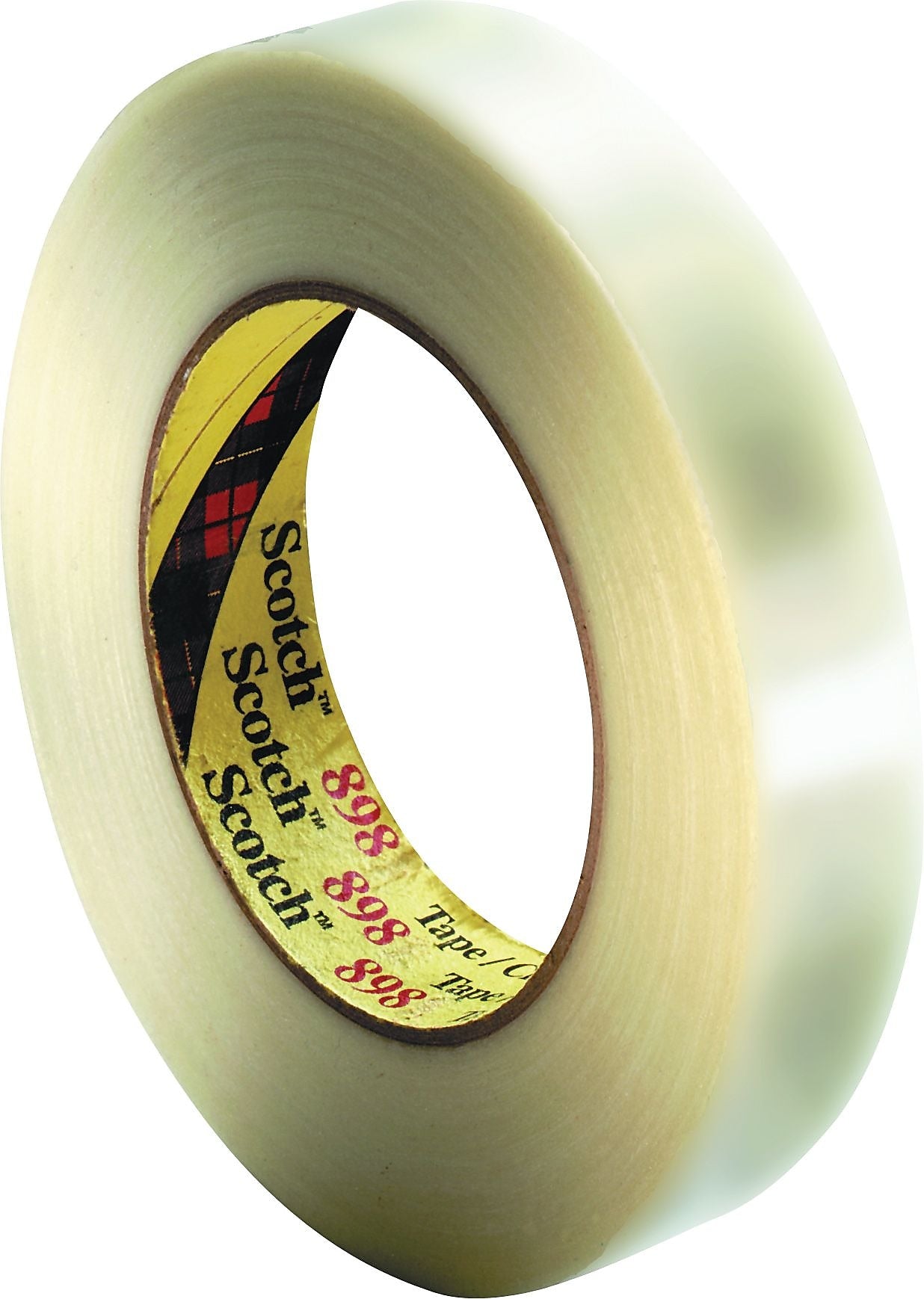 Scotch® Filament Tape, 3" Core, Clear, 1" x 60 Yards